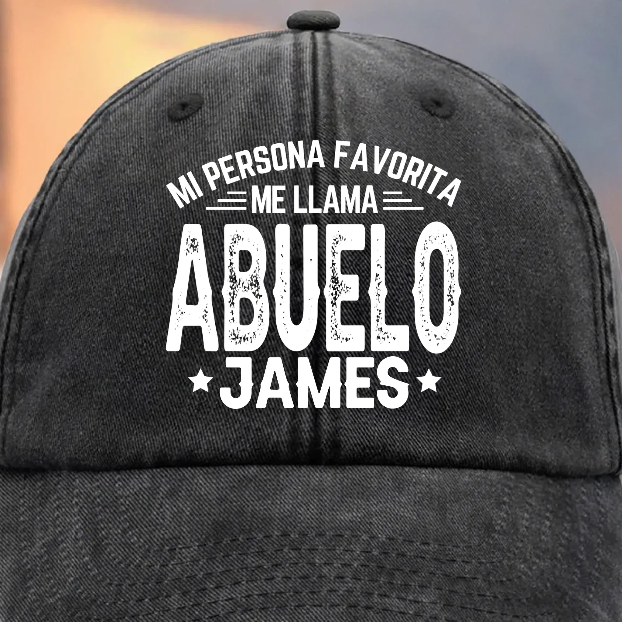 Gorra de Bisbol Personalizada de Mezclilla Vintage Lavada – Regalos de Cumpleaos Personalizados para Pap, Abuelo – La Paternidad Me Queda Bien