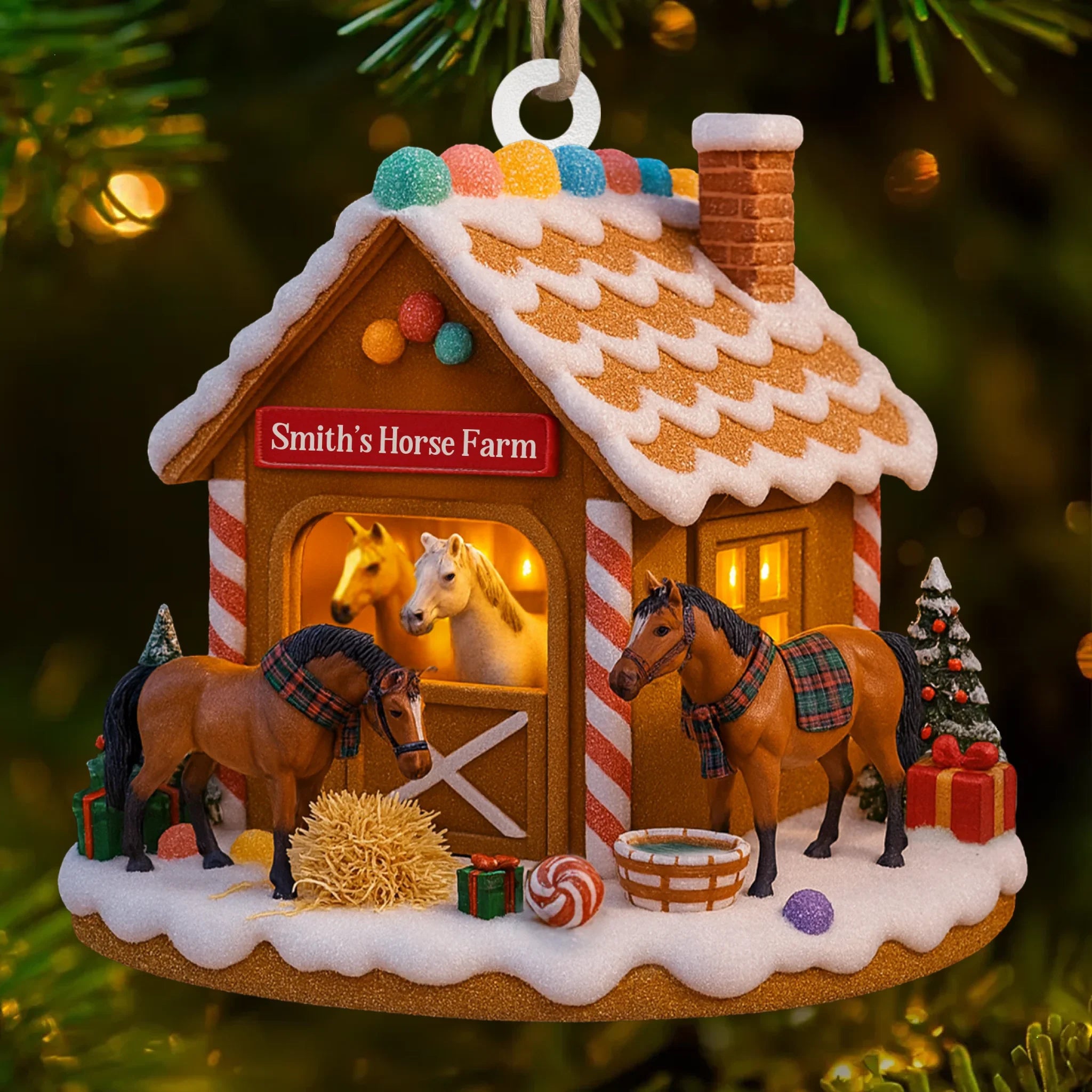Custom Wood Ornament - Personalized Christmas Birthday Gifts For Women, Men - Keep Calm And Farm On