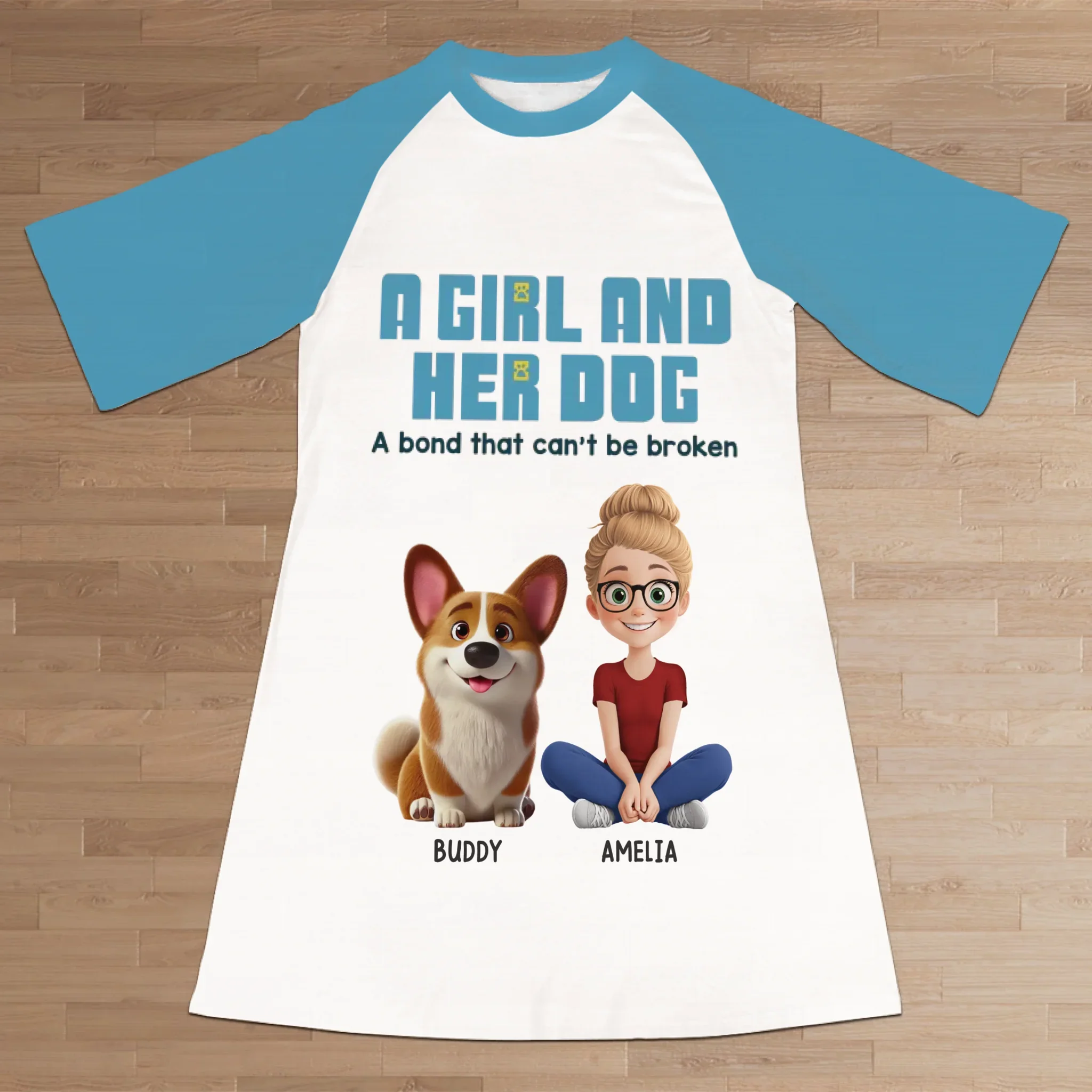 Embrace The Love Of Your Furry Friend - Dog Personalized Custom Women's Sleep Tee - Gift For Pet Owners, Pet Lovers