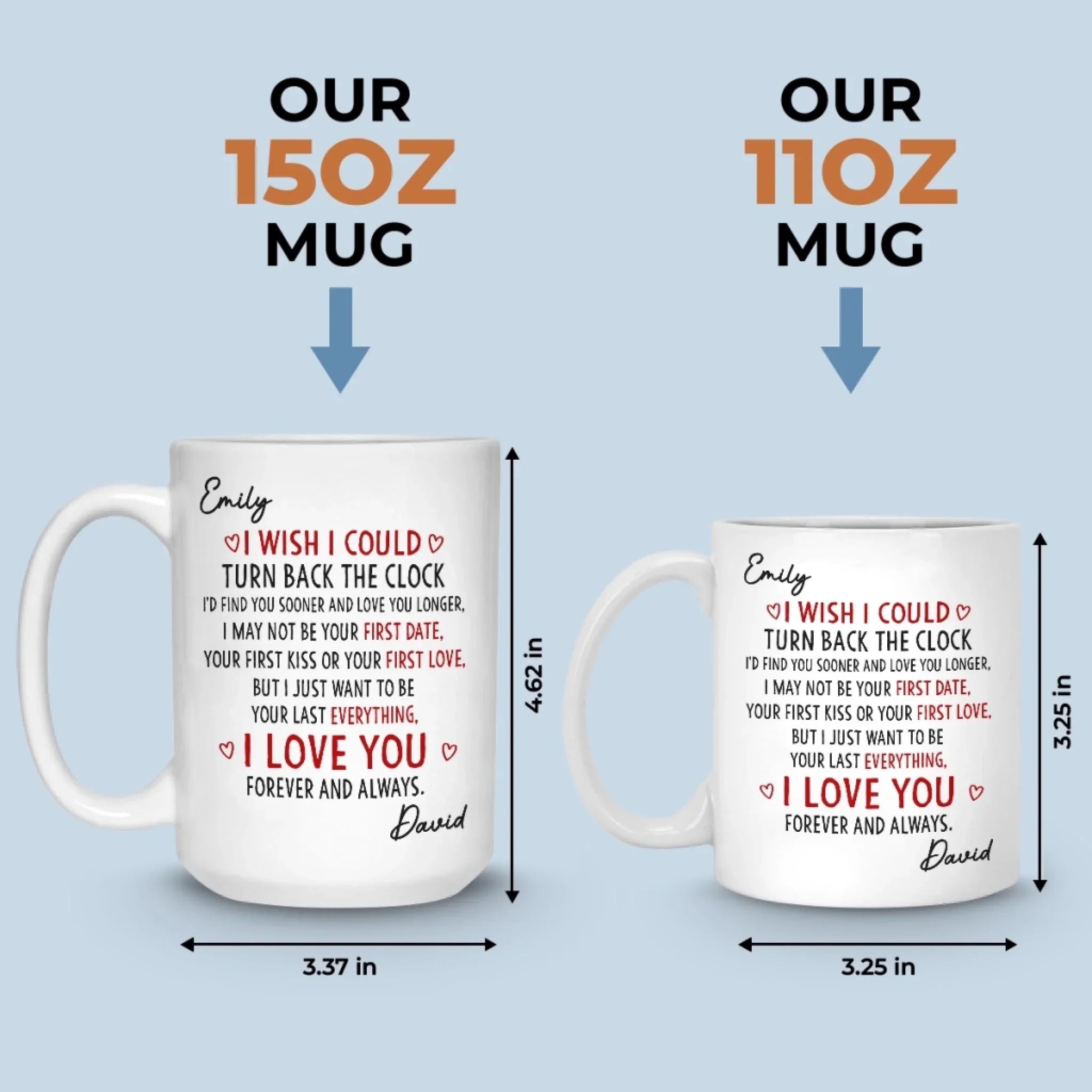 Custom Mug - Personalized Anniversary Christmas Wedding Gifts For Husband And Wife, Him And Her - Everything Led To You
