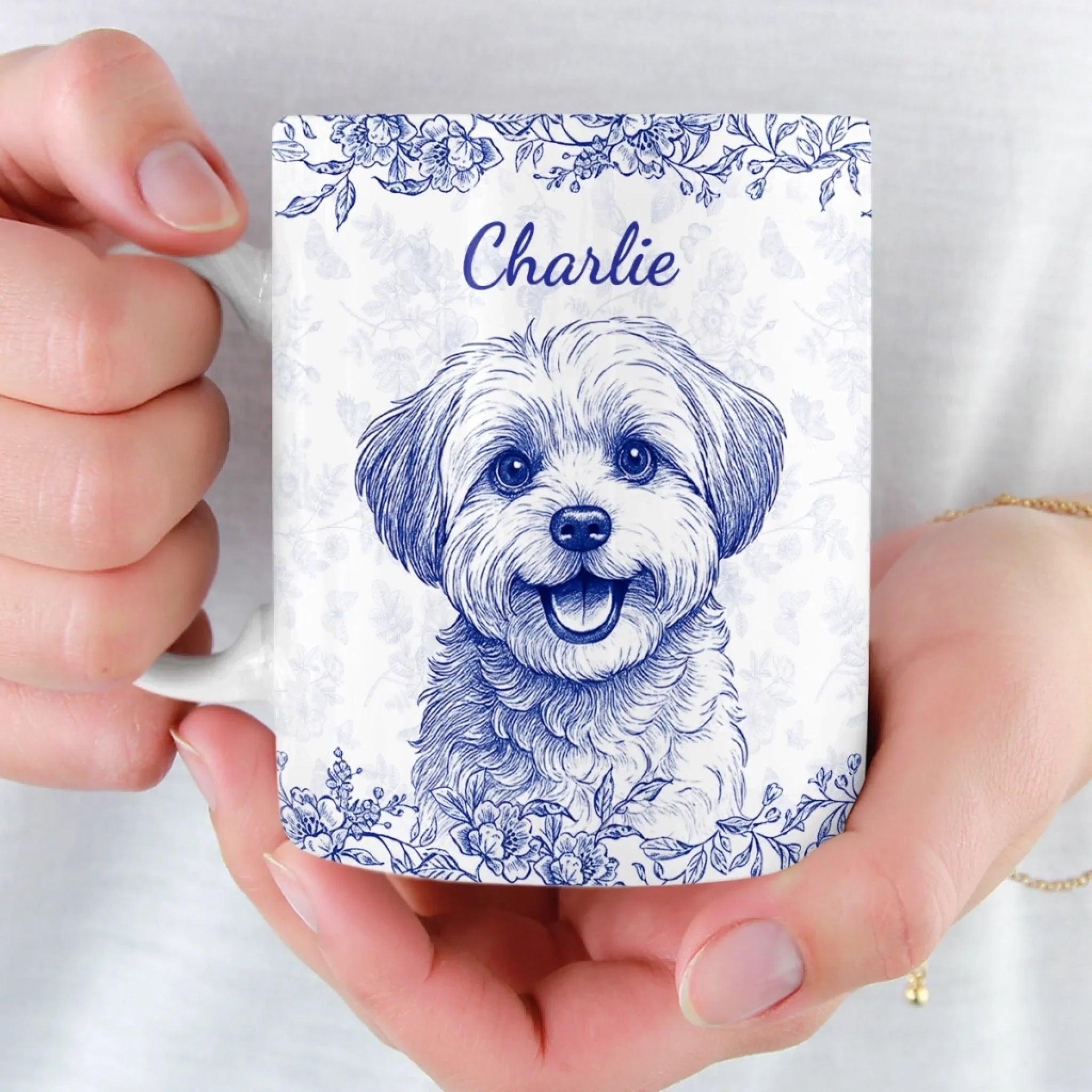 Custom Photo Mug - Personalized Christmas Birthday Gifts For Dog Cat Lovers, Dog Dad And Mom, Cat Owners - Pawsitive Chaos Only