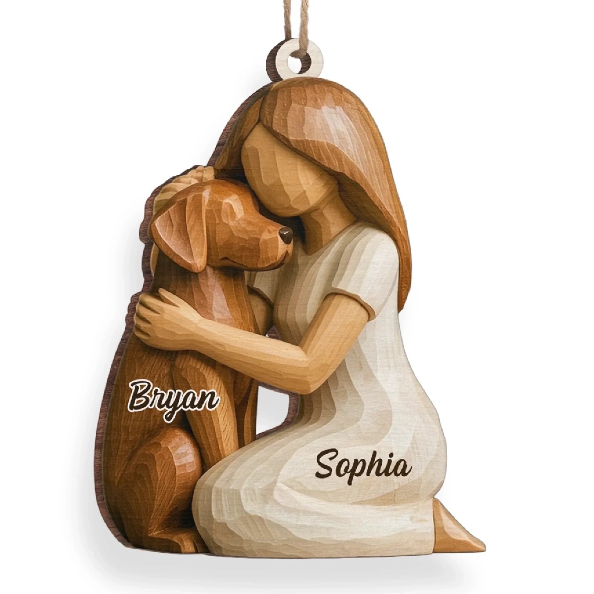Custom Wood Ornament - Personalized Pet Christmas Memorial Sympathy Gifts For Dogs - Still Wagging In My Heart