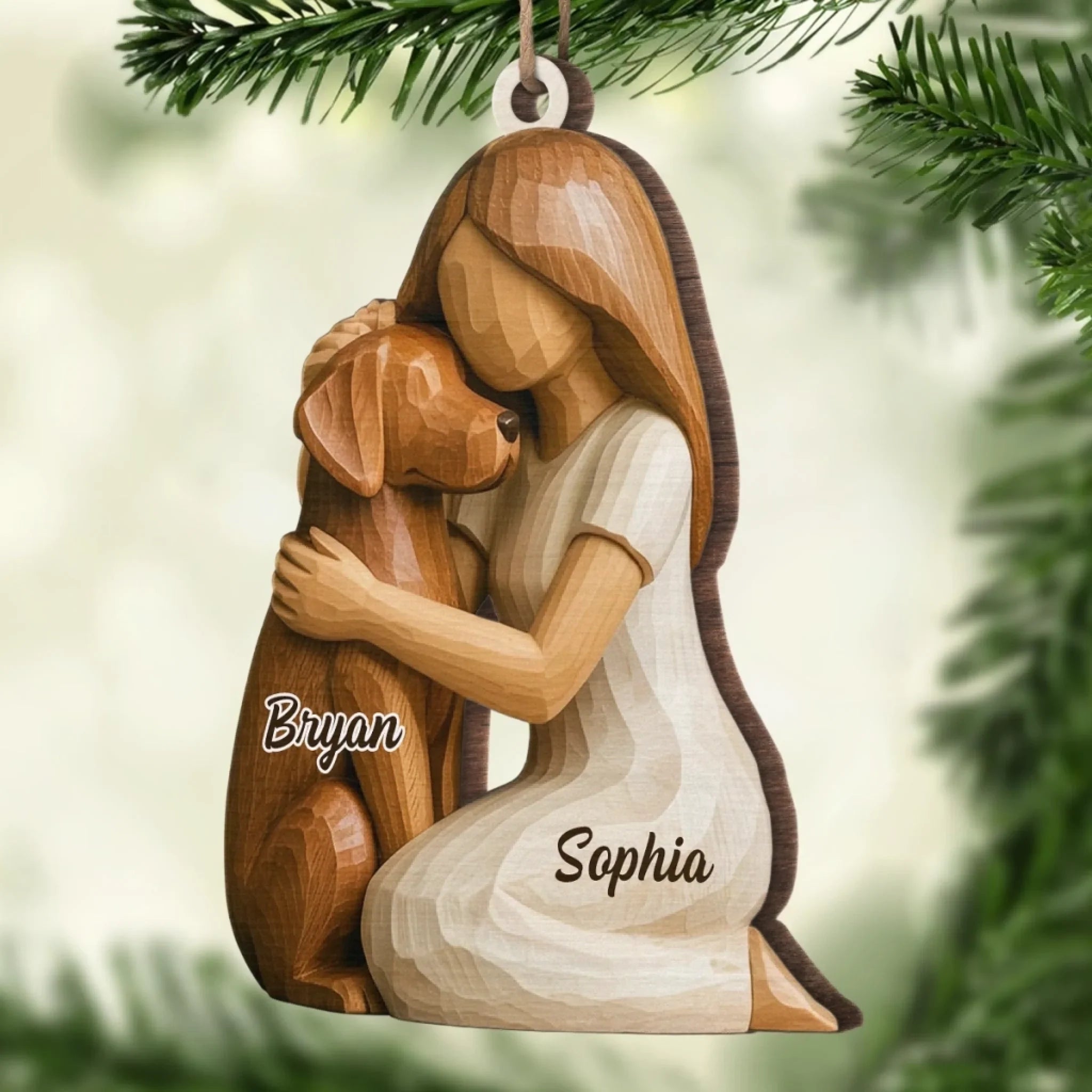 Custom Wood Ornament - Personalized Pet Christmas Memorial Sympathy Gifts For Dogs - Still Wagging In My Heart