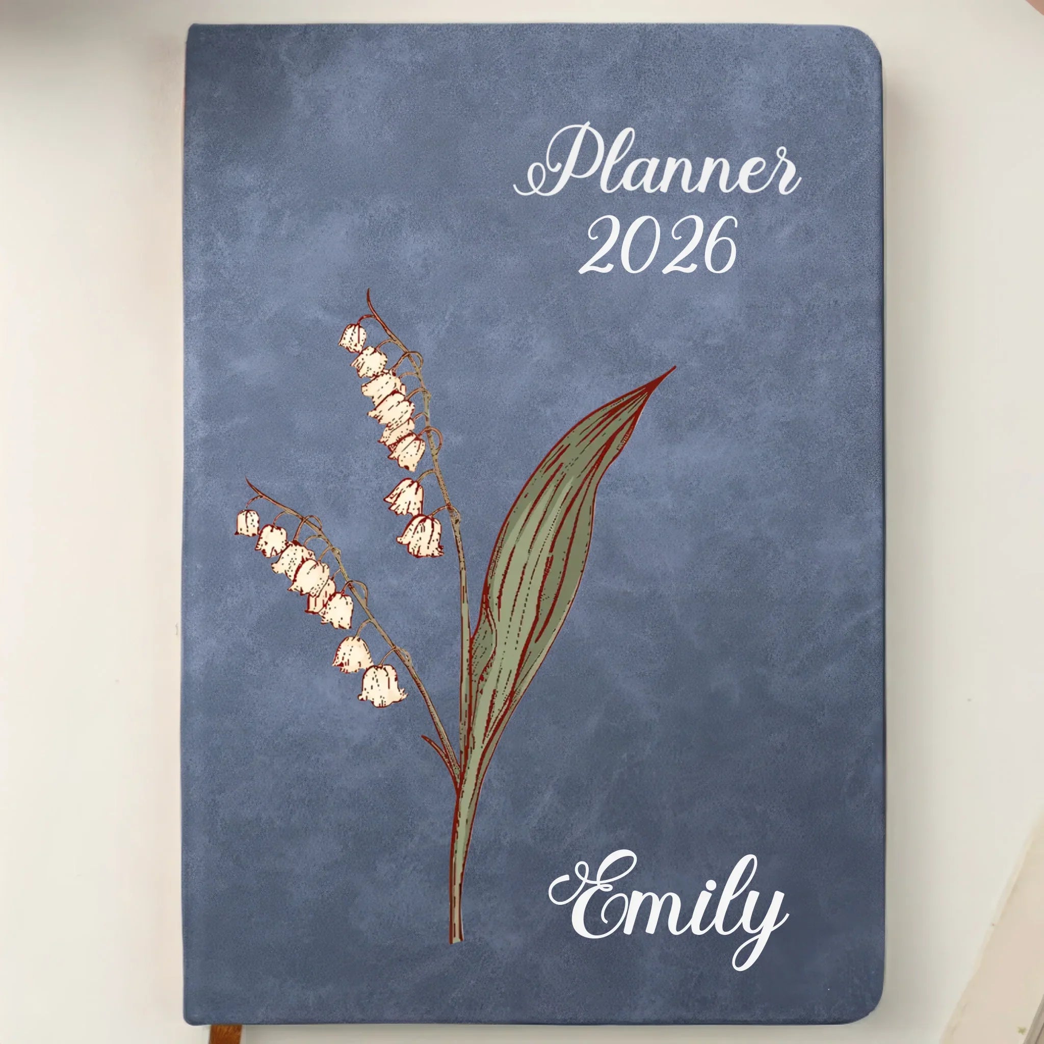 Custom Leather Writing Journal - Personalized Birthday Gifts For Besties, Sisters, BFF, Family, Yourself - Building My Tomorrow With Intention