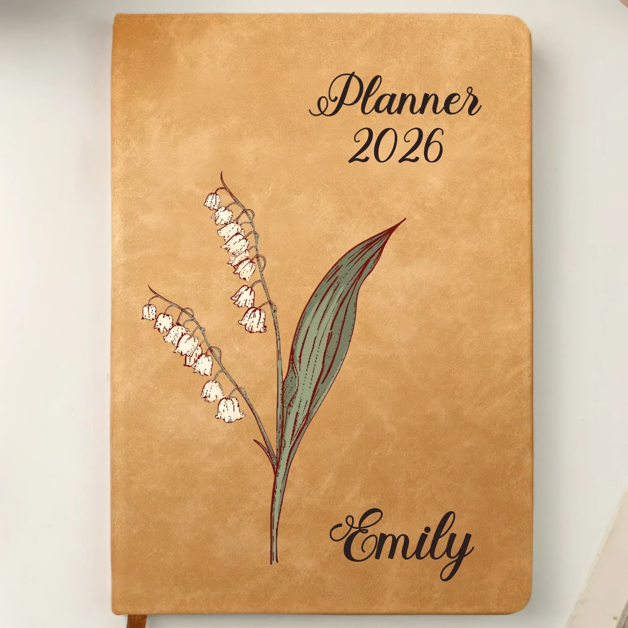Custom Leather Writing Journal - Personalized Birthday Gifts For Besties, Sisters, BFF, Family, Yourself - Building My Tomorrow With Intention
