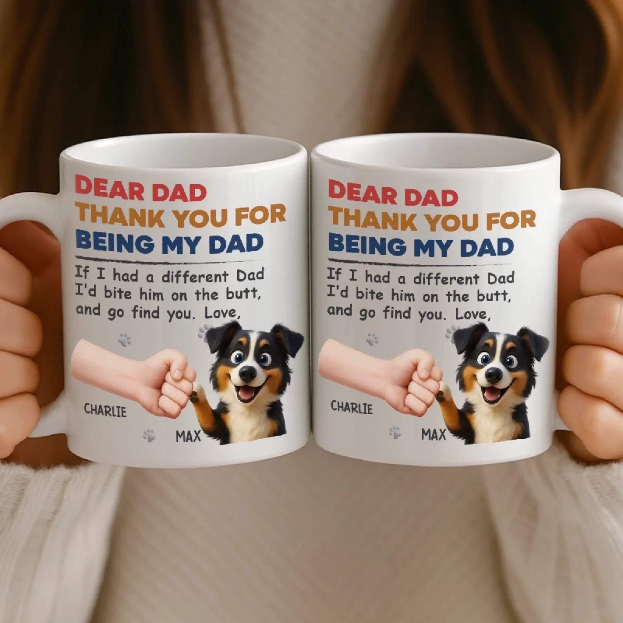 Custom Mug - Personalized Birthday Gifts For Dog Cat Lovers, Dog Dad And Mom, Cat Owners - Fur Ever In My Heart