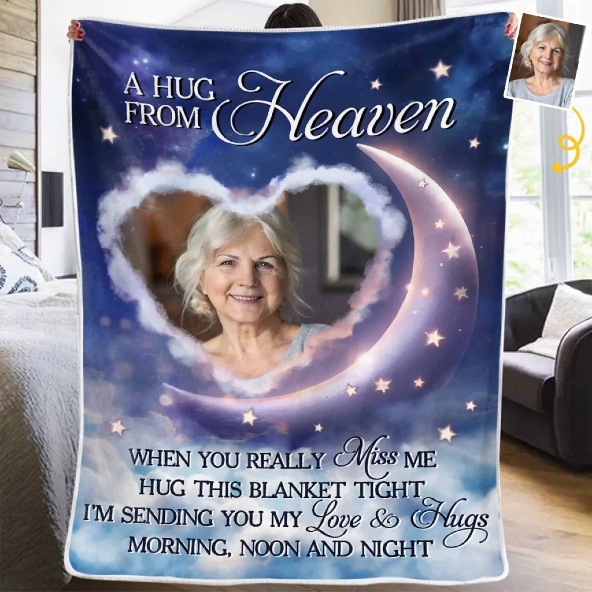 Custom Cardinal Blanket - Personalized Memorial Sympathy Gifts For Loss Of Mom, Dad - Your Memory Lives In Us
