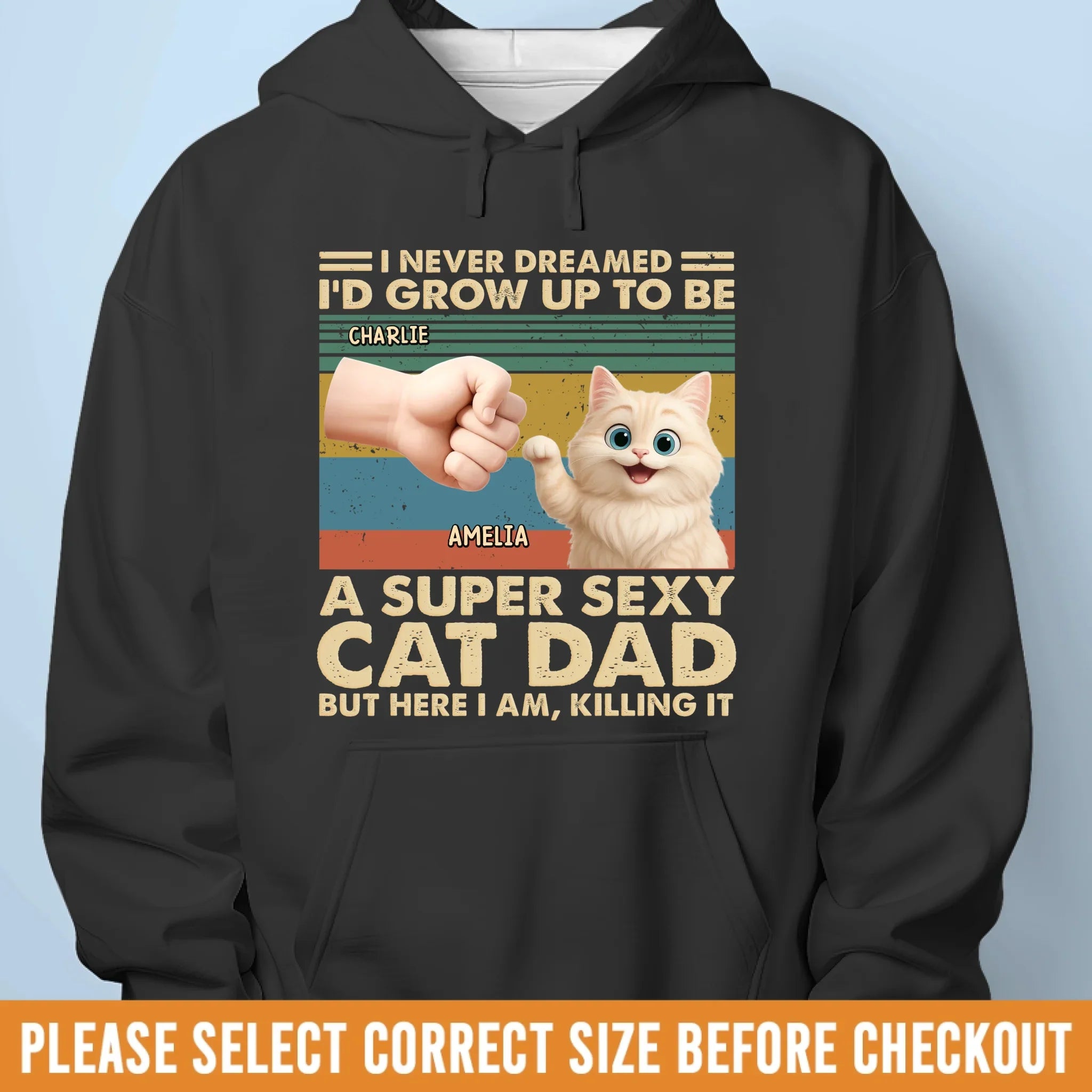 Custom Unisex T-shirt, Premium T-shirt, Hoodie - Personalized Christmas Birthday Gifts For Cat Lovers, Cat Mom And Dad - Meow Icon Behavior