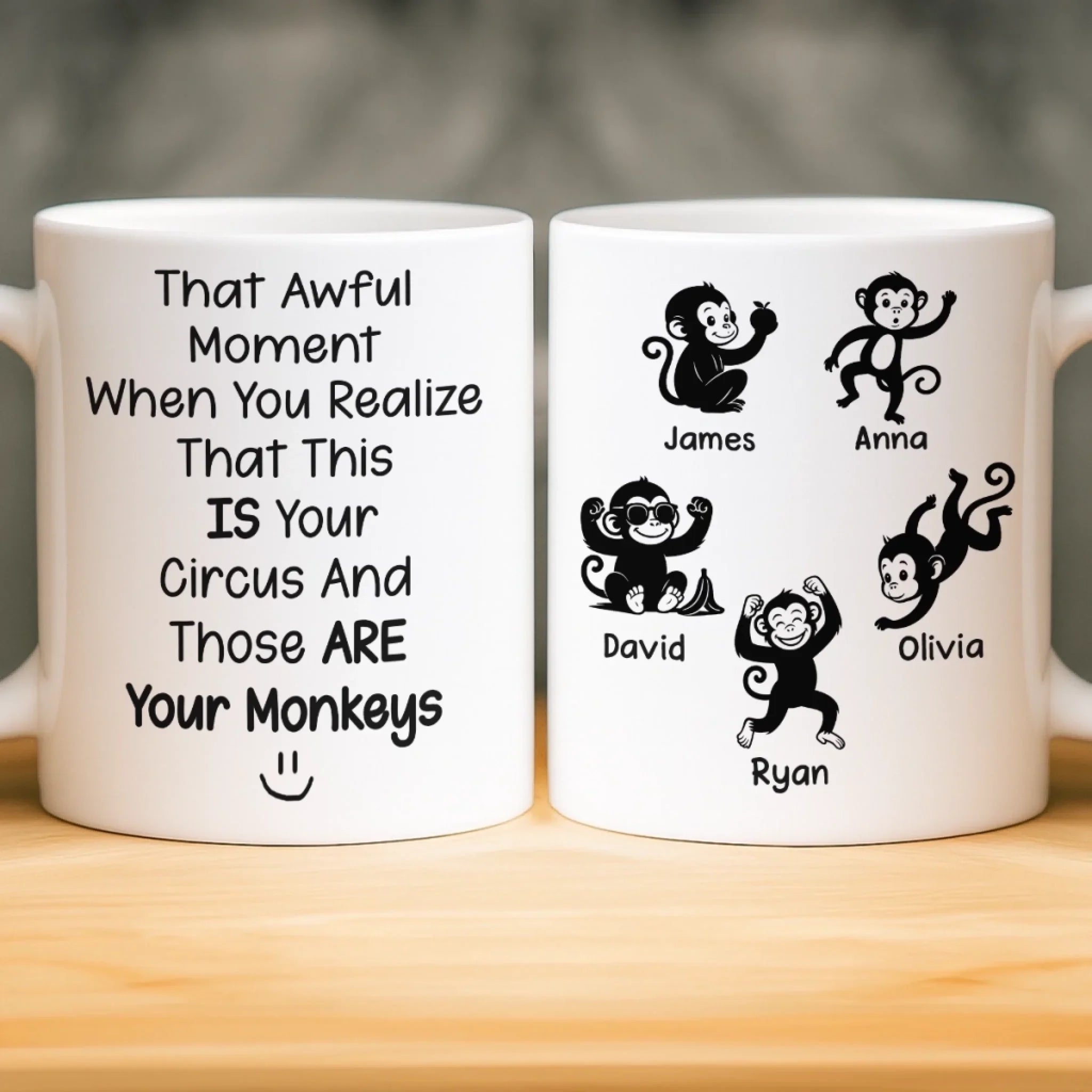 Custom Mug - Personalized Birthday Gifts For Mom, Dad, Brother, Sister, Kids - Together Is Our True Place
