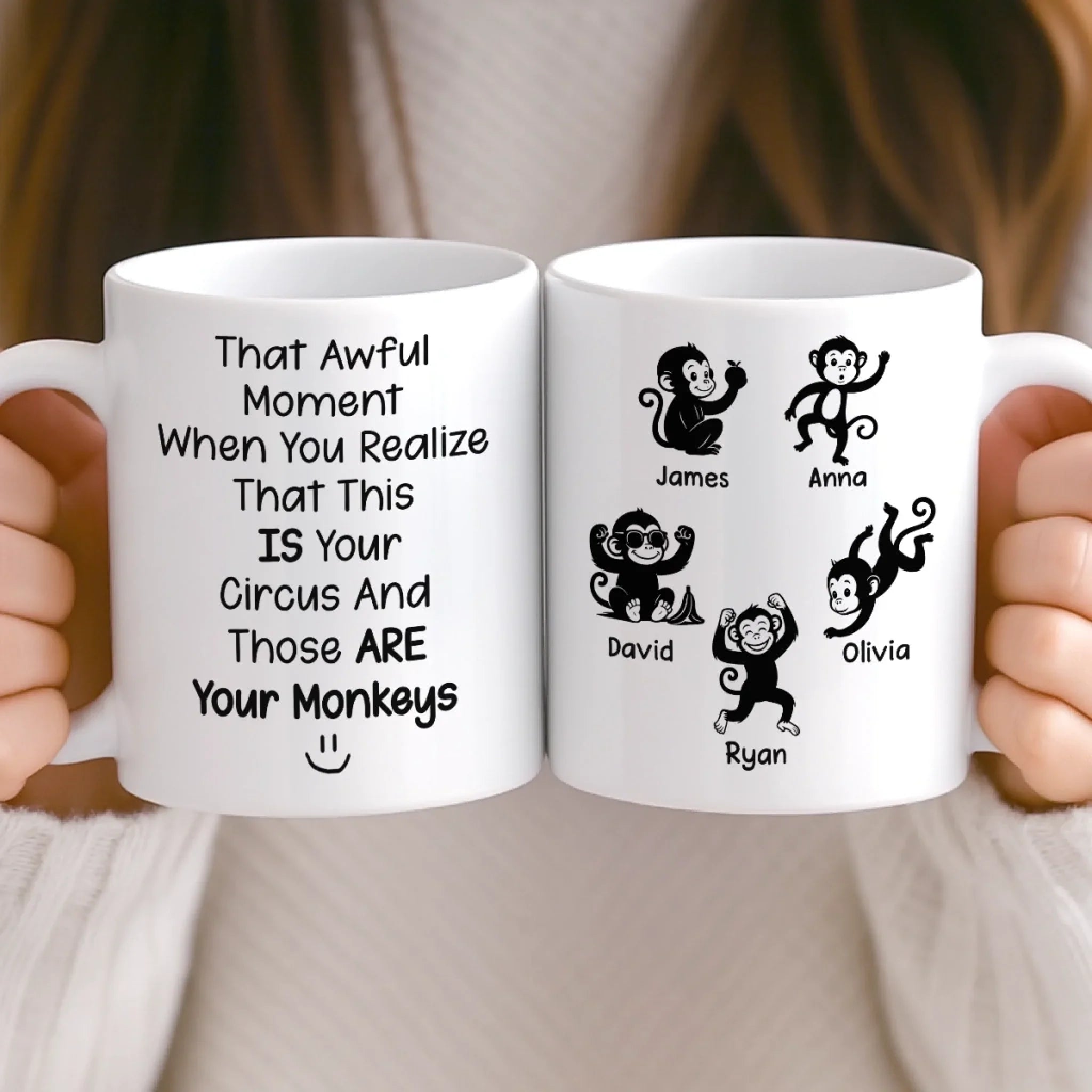 Custom Mug - Personalized Birthday Gifts For Mom, Dad, Brother, Sister, Kids - Together Is Our True Place