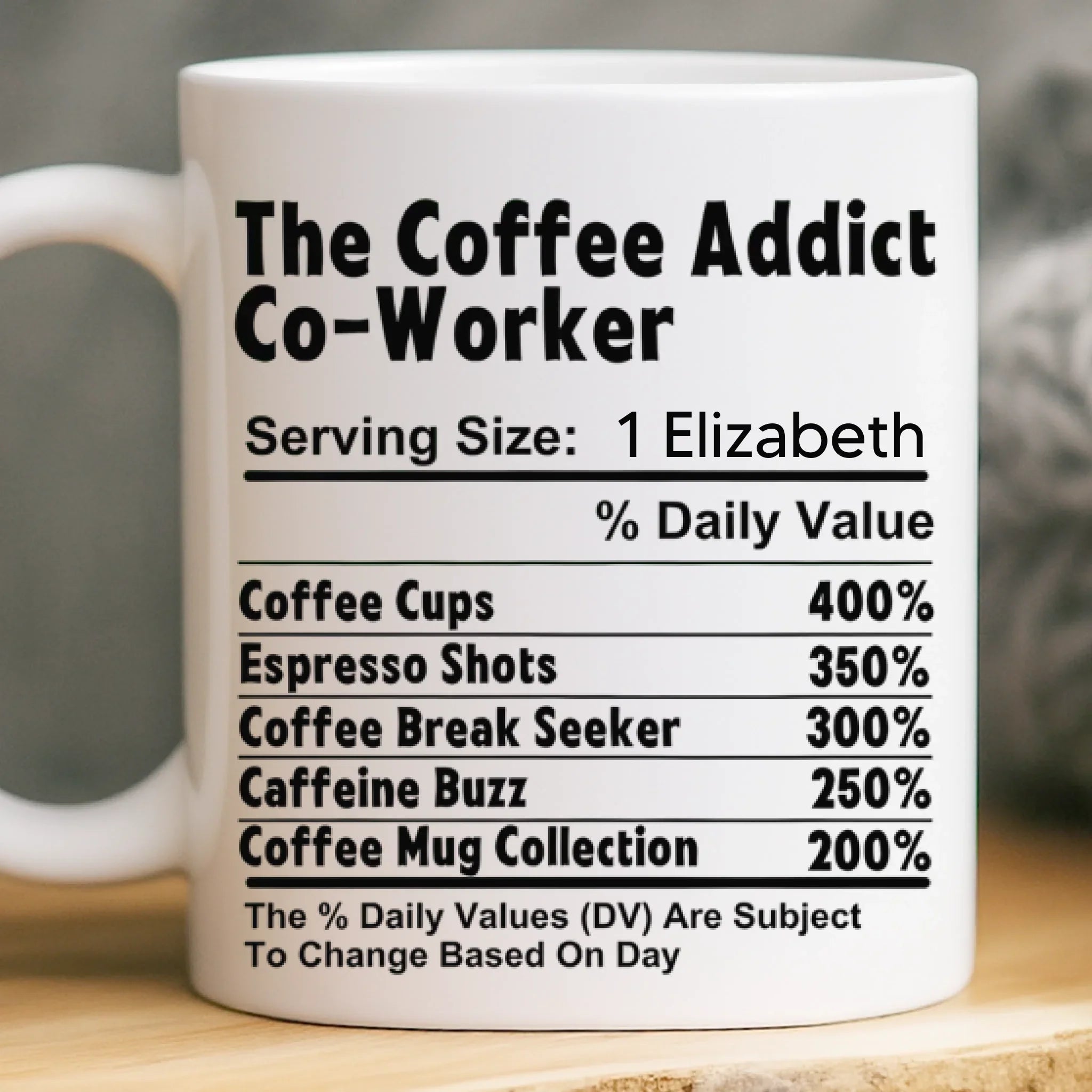 Custom Mug - Personalized Birthday Gifts For Coworker, Work Bestie - Teamwork Fueled By Coffee And Chaos