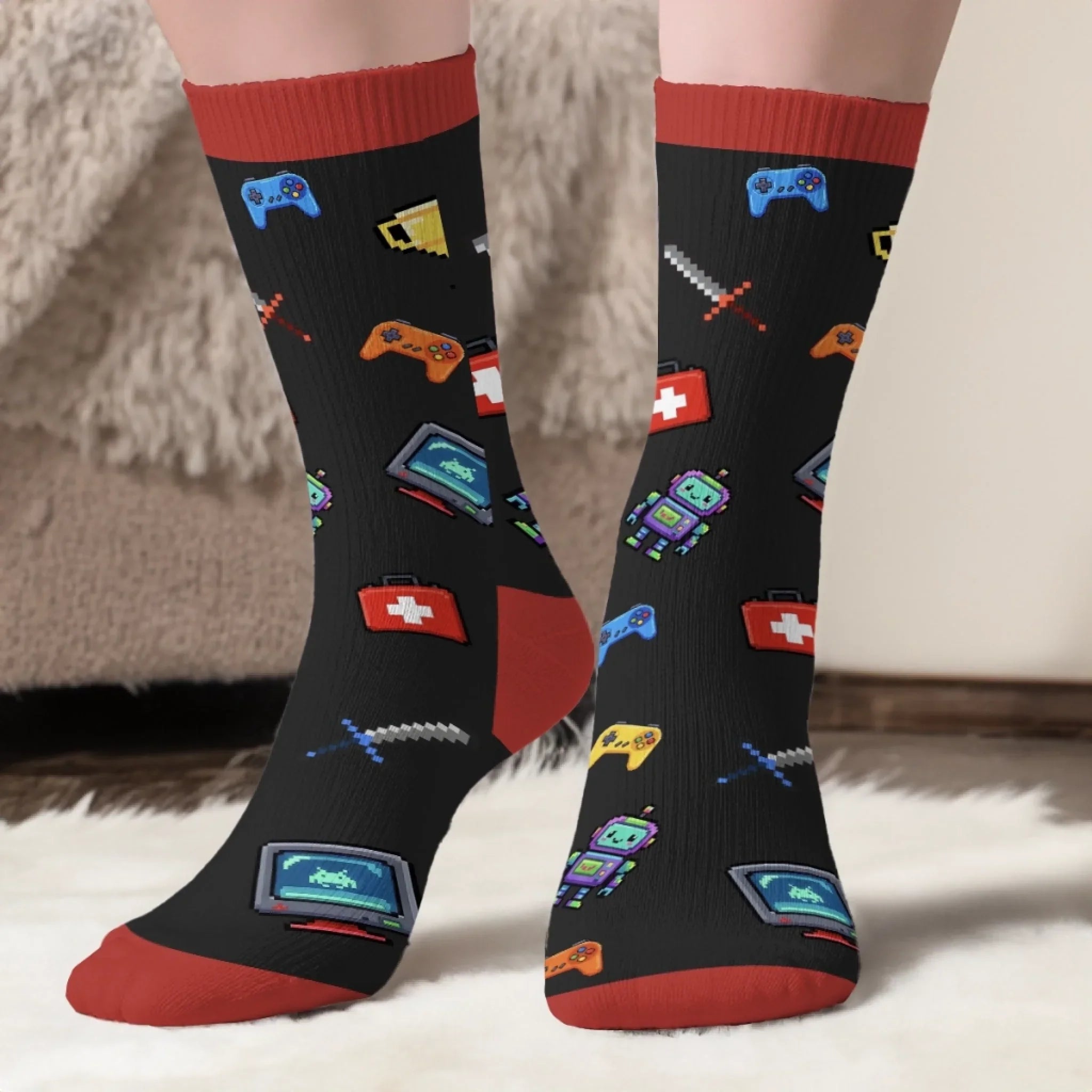 Custom Crew Socks - Personalized Birthday Gifts For Besties, Sisters, BFF, Family, Yourself - Good Mood Only