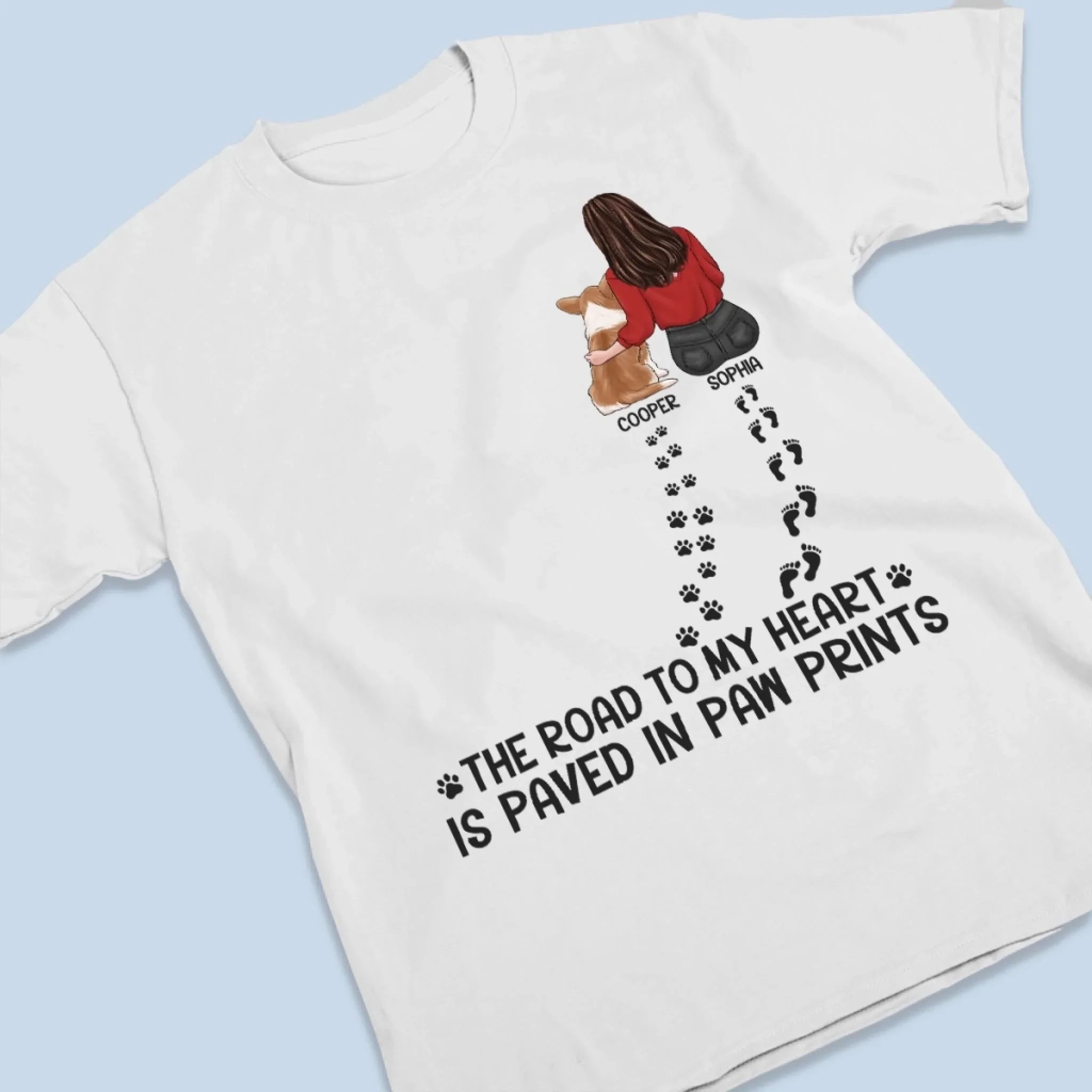 Custom Unisex T-shirt, Premium T-shirt, Hoodie - Personalized Birthday Gifts For Dog Lovers, Dog Dad And Mom - Home Is Where Pets Are