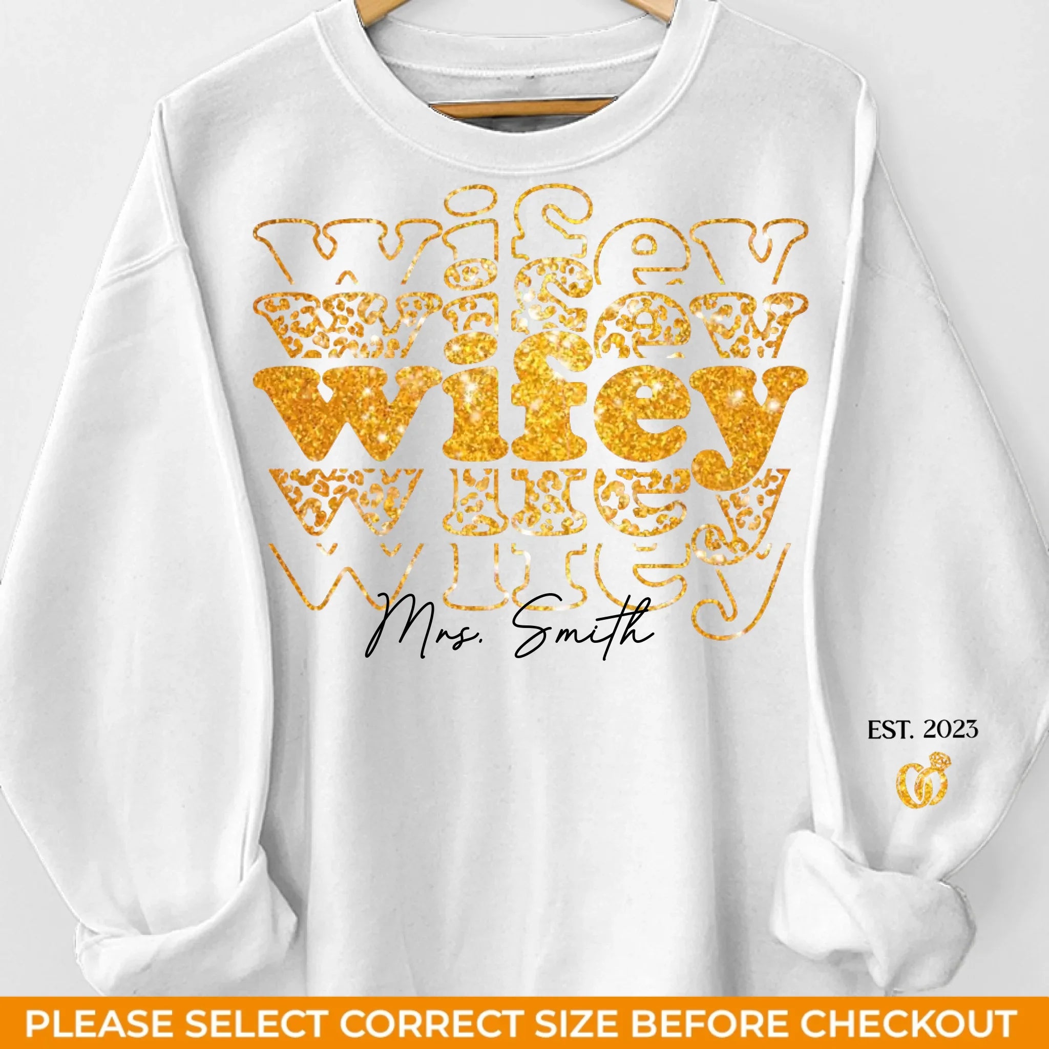 You Are My Sunshine - Couple Personalized Custom Unisex Sweatshirt With Design On Sleeve - Gift For Husband Wife, Anniversary