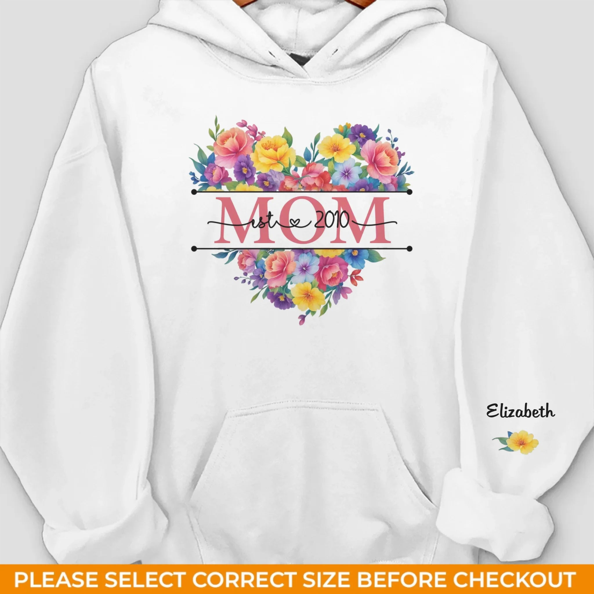 You Are Our Sunshine - Family Personalized Custom Unisex Sweatshirt, Hoodie With Design On Sleeve - Mother's Day, Gift For Mom, Grandma