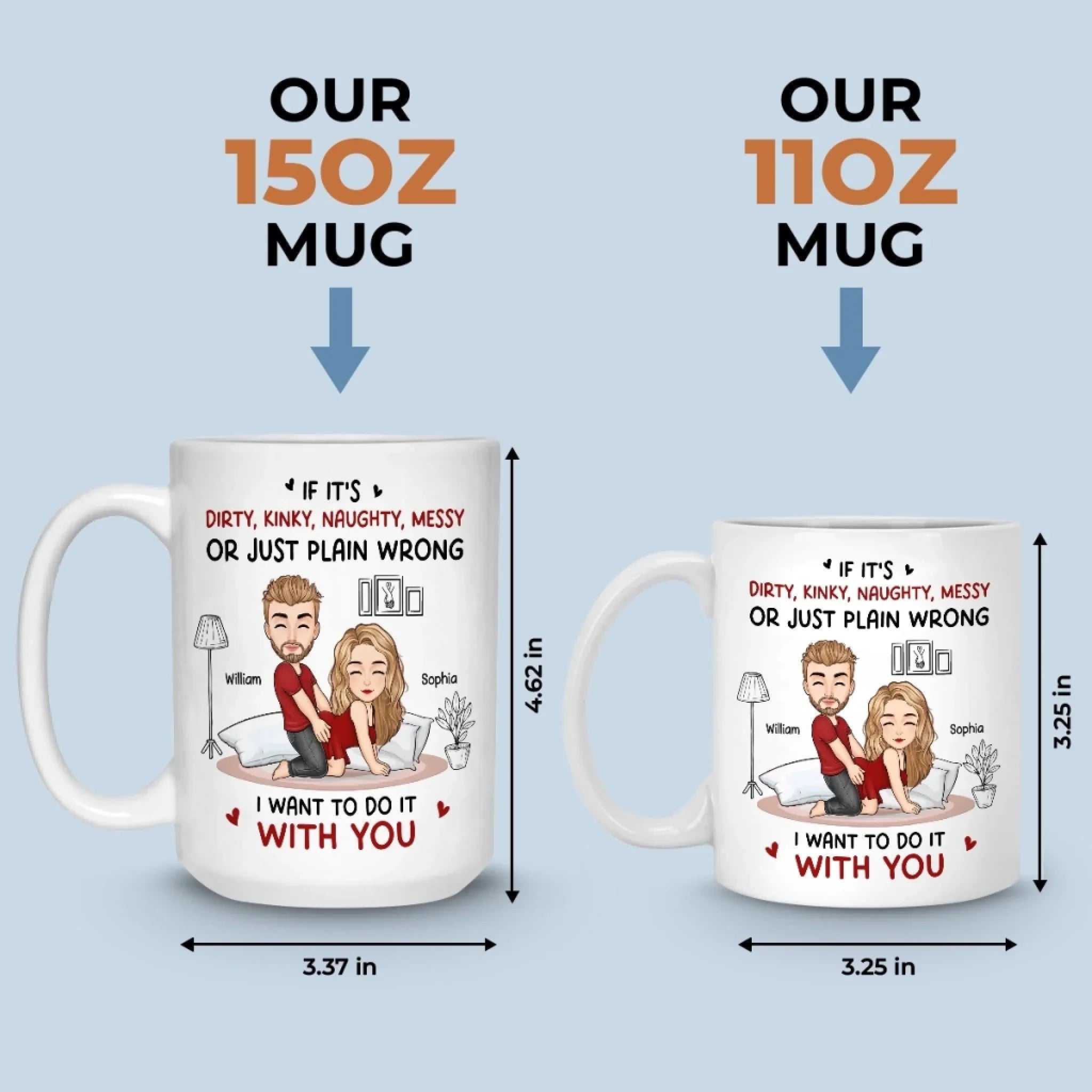 Custom Mug - Personalized Anniversary Wedding Gifts For Husband And Wife, Him And Her - Together Still Choosing You