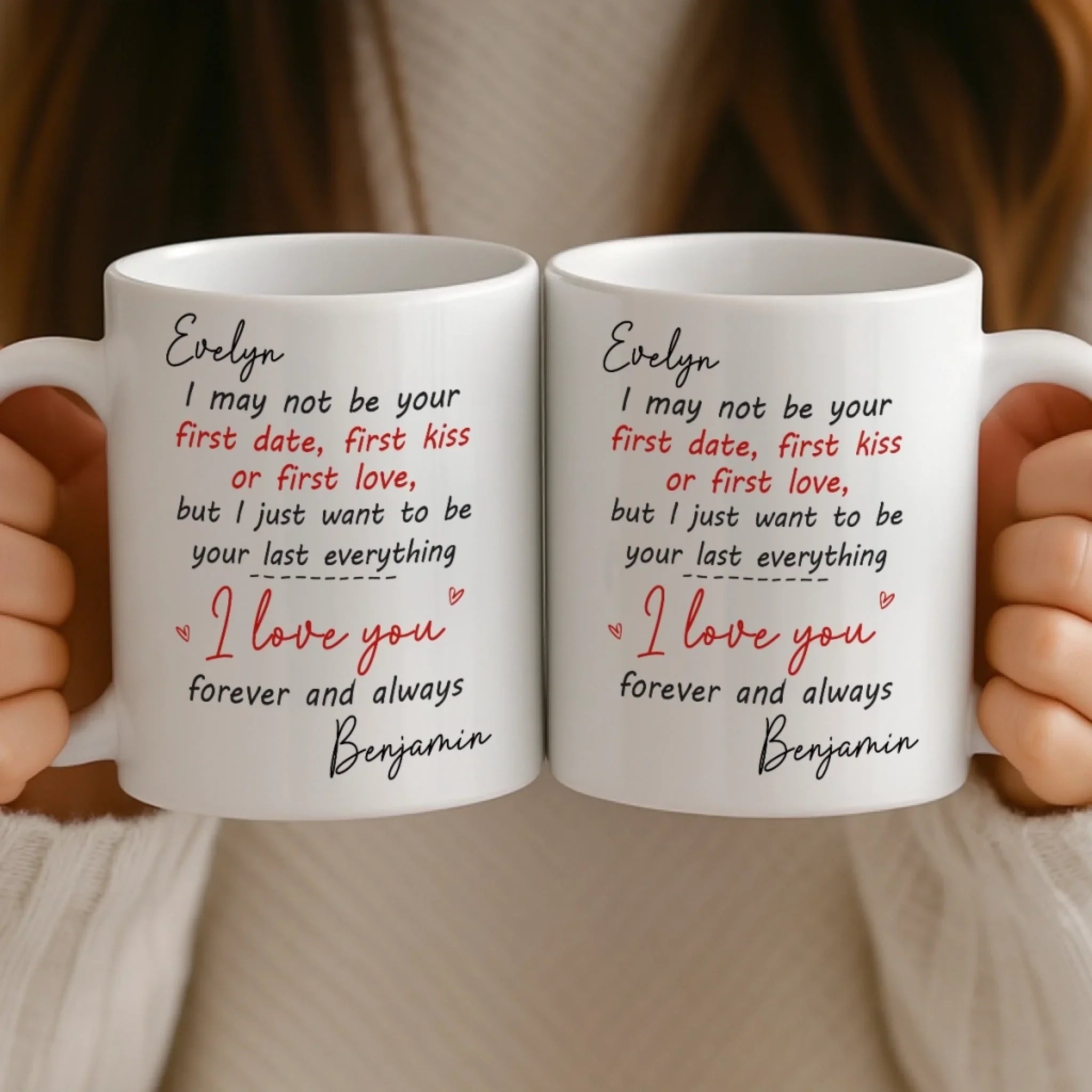 Custom Mug - Personalized Anniversary Wedding Gifts For Husband And Wife, Him And Her - Forever Us No Matter