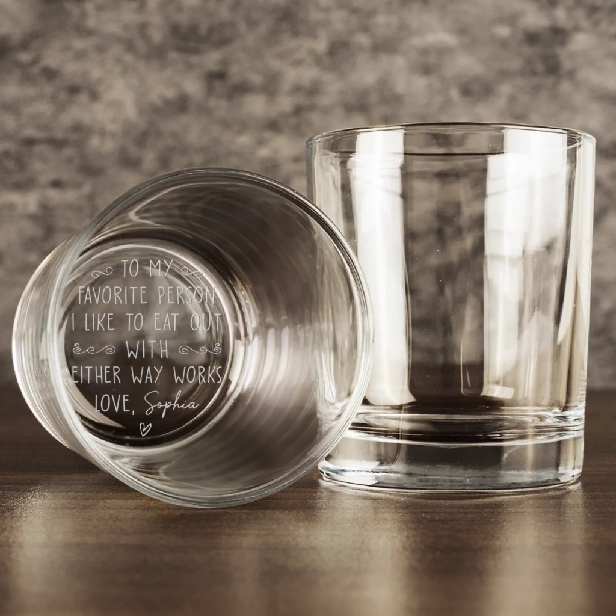 Custom Whiskey Glass - Personalized Anniversary Wedding Gifts For Husband And Wife, Him And Her, Wine, Bourbon, Whiskey Lovers - Our Love Our Chaos Forever