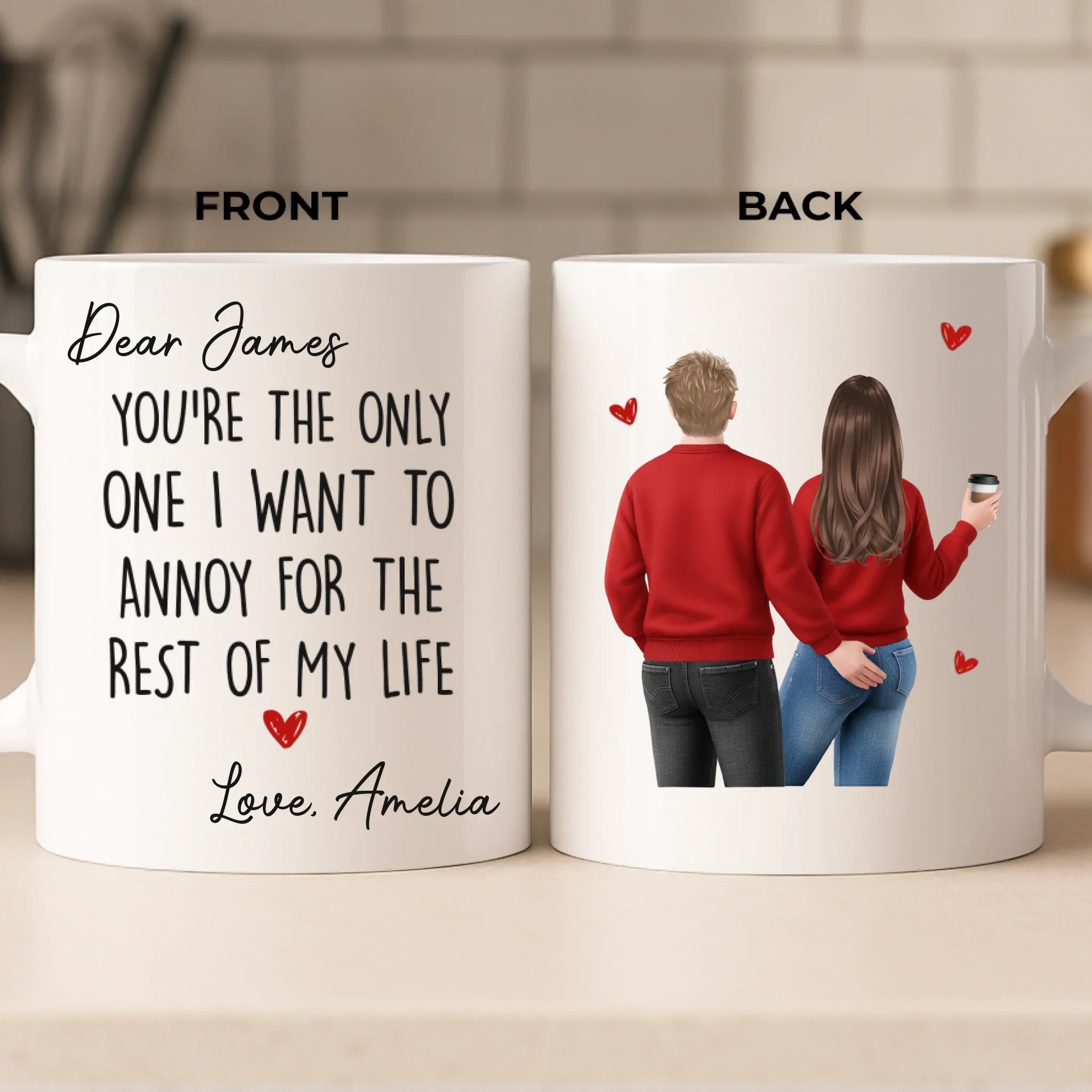 Custom Mug - Personalized Anniversary Wedding Gifts For Husband And Wife, Him And Her - Still Crushing On You Always