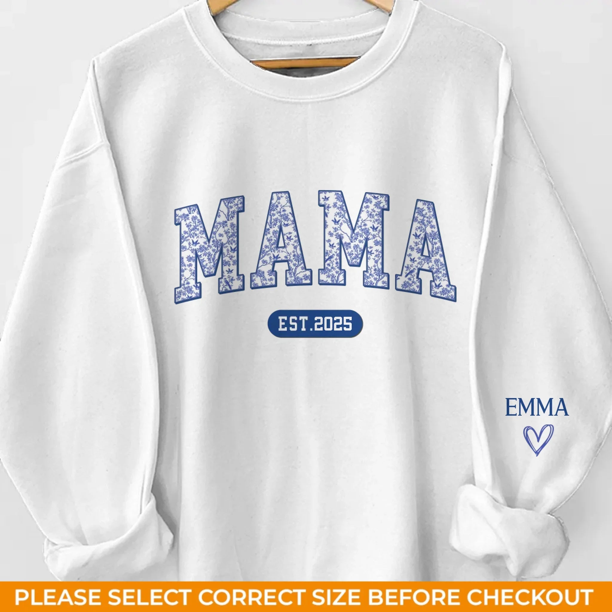 Custom Unisex Sweatshirt, Hoodie With Design On Sleeve - Personalized Birthday Gifts For Mom, Grandma - Forever My Hero