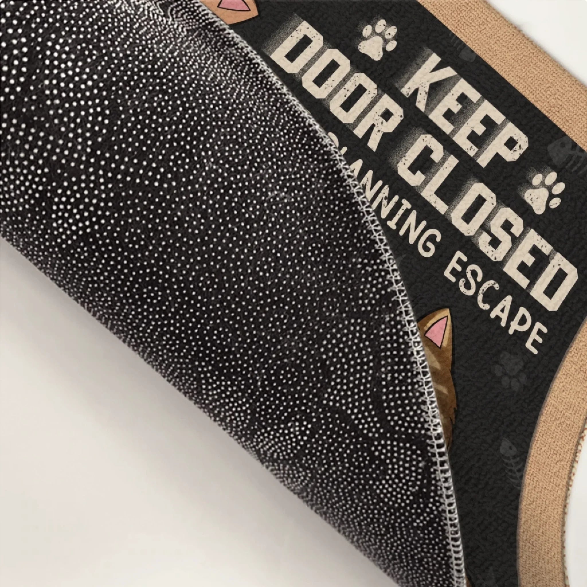 Custom Home Decor Decorative Mat - Personalized Birthday Gifts For Cat Lovers, Cat Mom And Dad - Beware Of Cat Attitude
