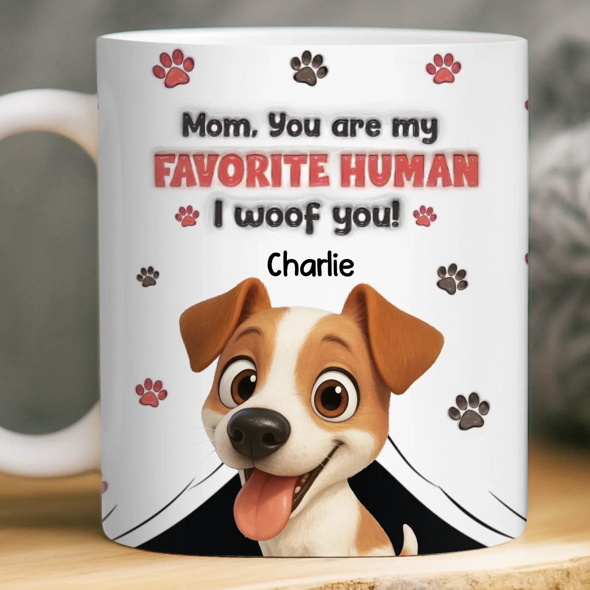 Custom Mug - Personalized Birthday Gifts For Dog Lovers, Dog Dad And Mom - Fur Baby’s Favorite Human