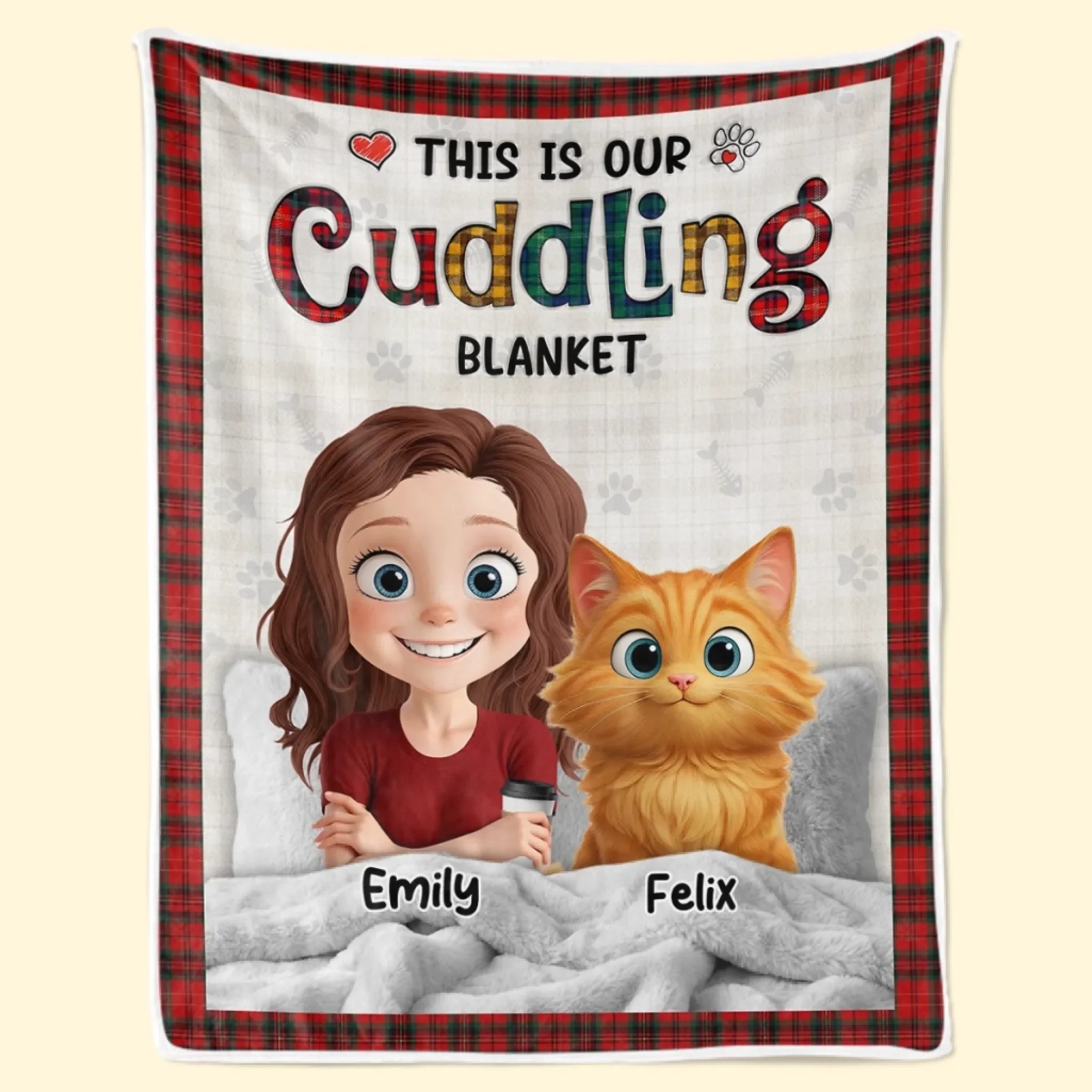 Custom Blanket - Personalized Birthday Gifts For Cat Lovers, Cat Mom And Dad - Purr Mode On