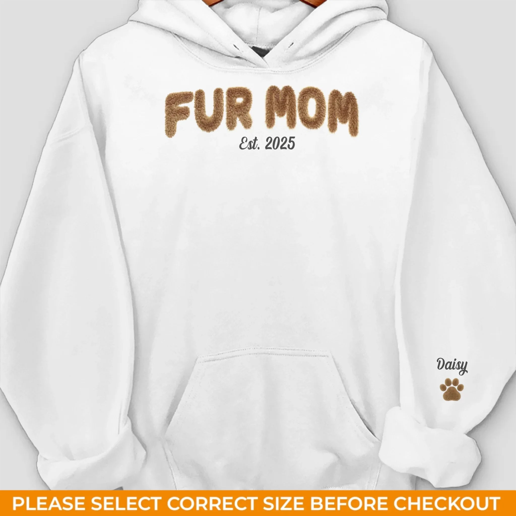 Custom Unisex Sweatshirt, Hoodie With Design On Sleeve - Personalized Birthday Gifts For Dog Cat Lovers, Dog Dad And Mom, Cat Owners - Mom Life, Dog Edition