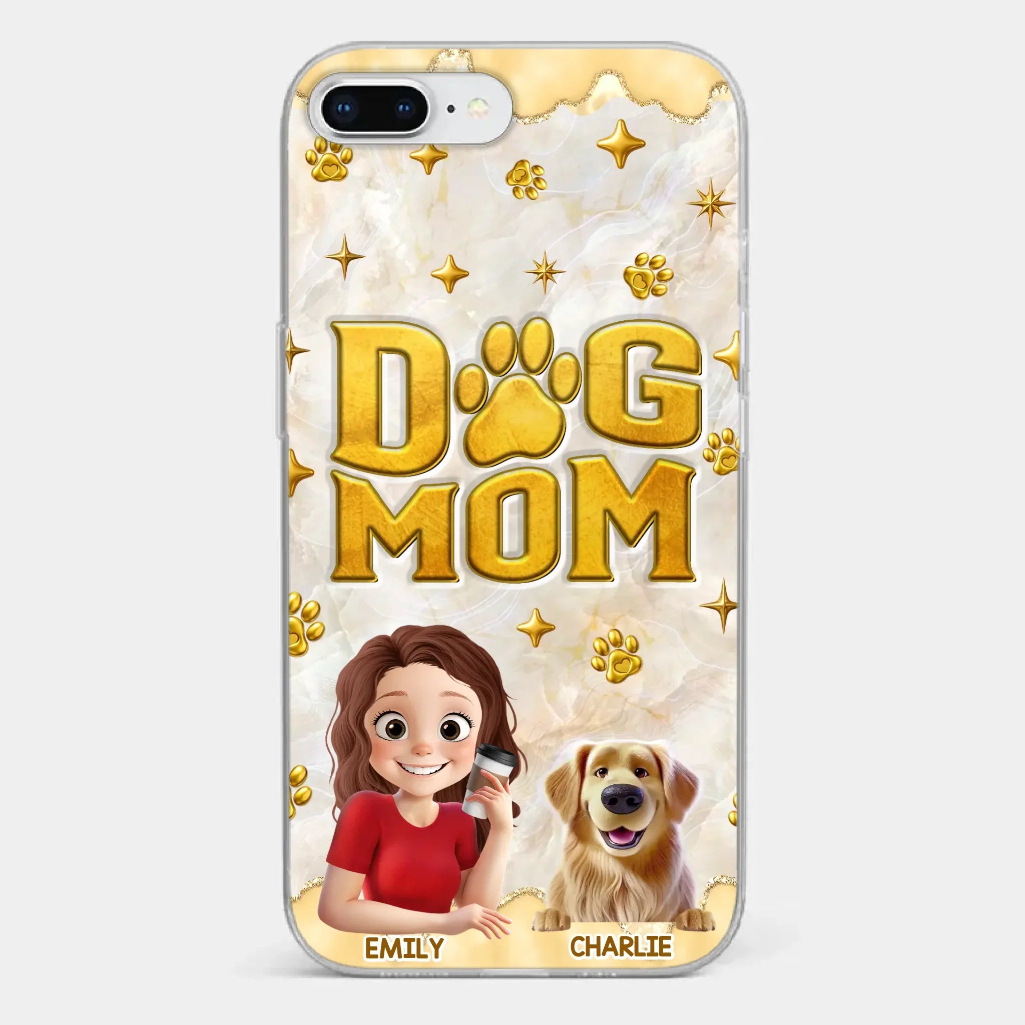 Custom Clear Phone Case - Personalized Christmas Birthday Gifts For Dog Cat Lovers, Dog Dad And Mom, Cat Owners - Pets Make Ordinary Days Brighter
