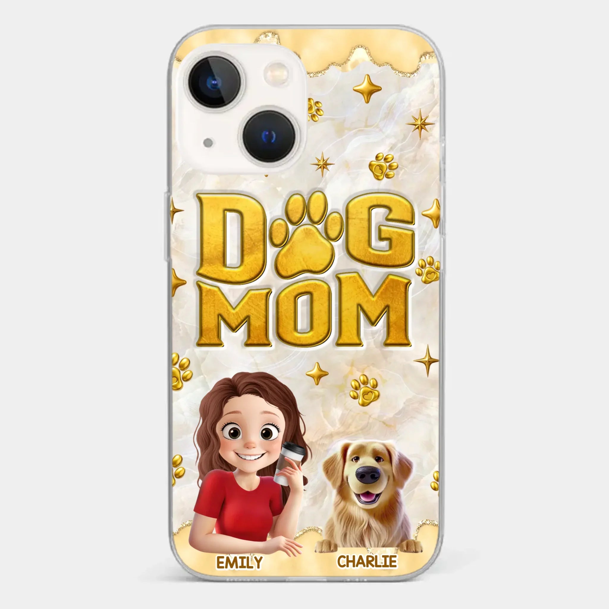 Custom Clear Phone Case - Personalized Christmas Birthday Gifts For Dog Cat Lovers, Dog Dad And Mom, Cat Owners - Pets Make Ordinary Days Brighter