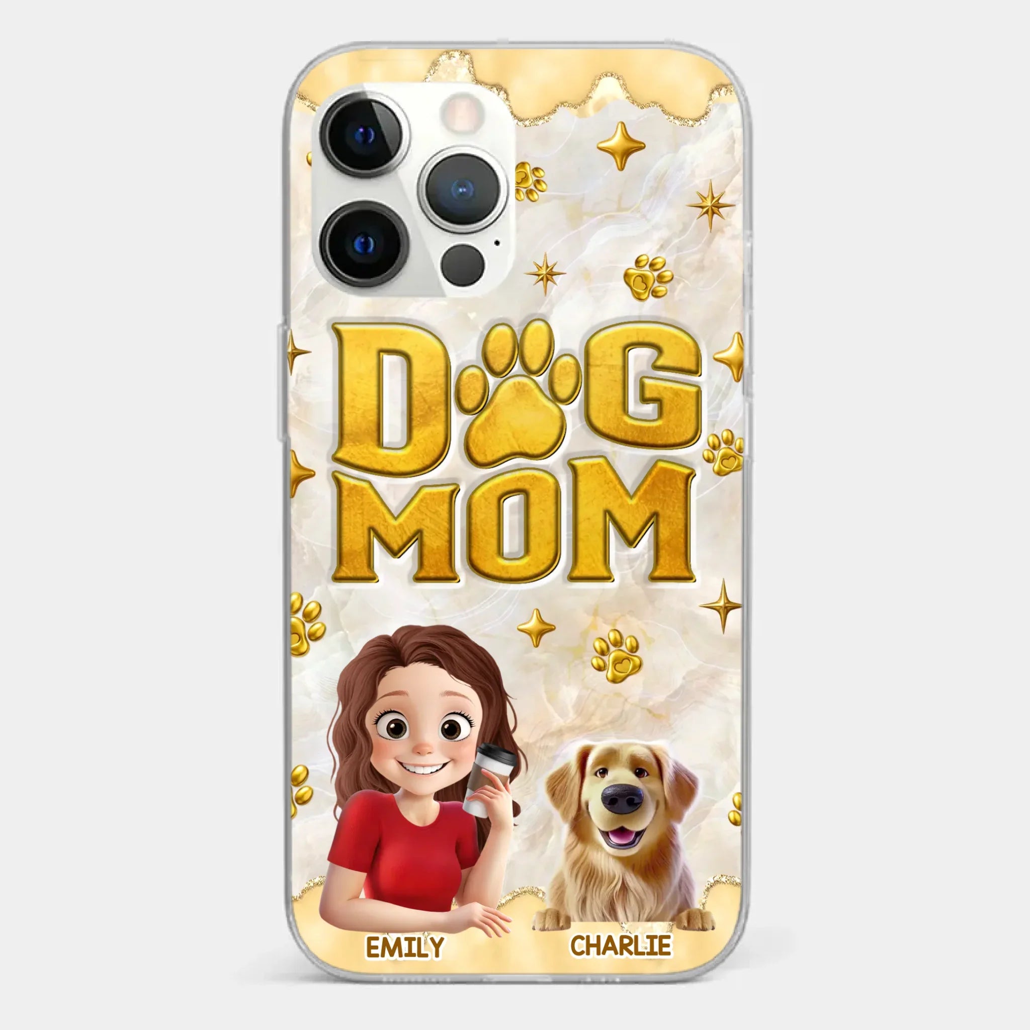 Custom Clear Phone Case - Personalized Christmas Birthday Gifts For Dog Cat Lovers, Dog Dad And Mom, Cat Owners - Pets Make Ordinary Days Brighter