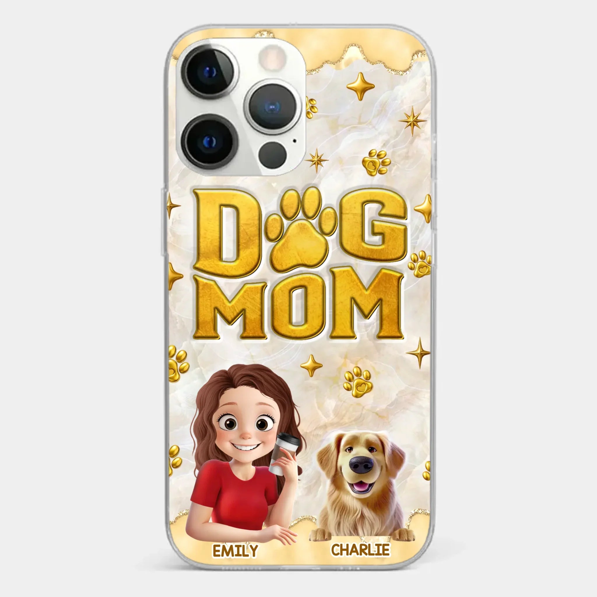 Custom Clear Phone Case - Personalized Christmas Birthday Gifts For Dog Cat Lovers, Dog Dad And Mom, Cat Owners - Pets Make Ordinary Days Brighter