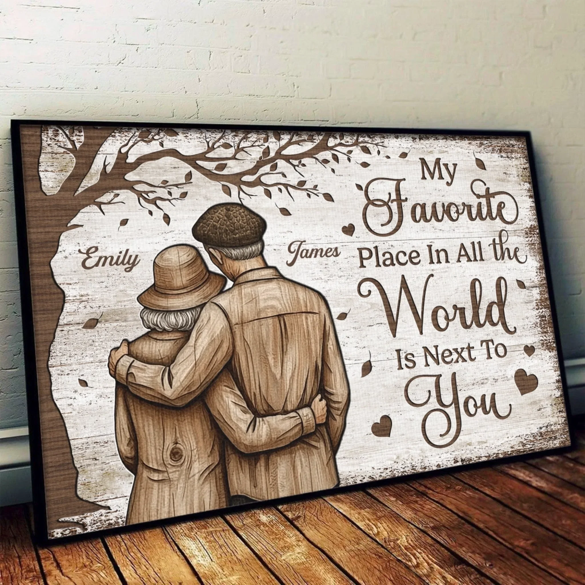 Custom Horizontal Poster - Personalized Anniversary Wedding Gifts For Husband And Wife, Him And Her - Our Love Keeps Growing