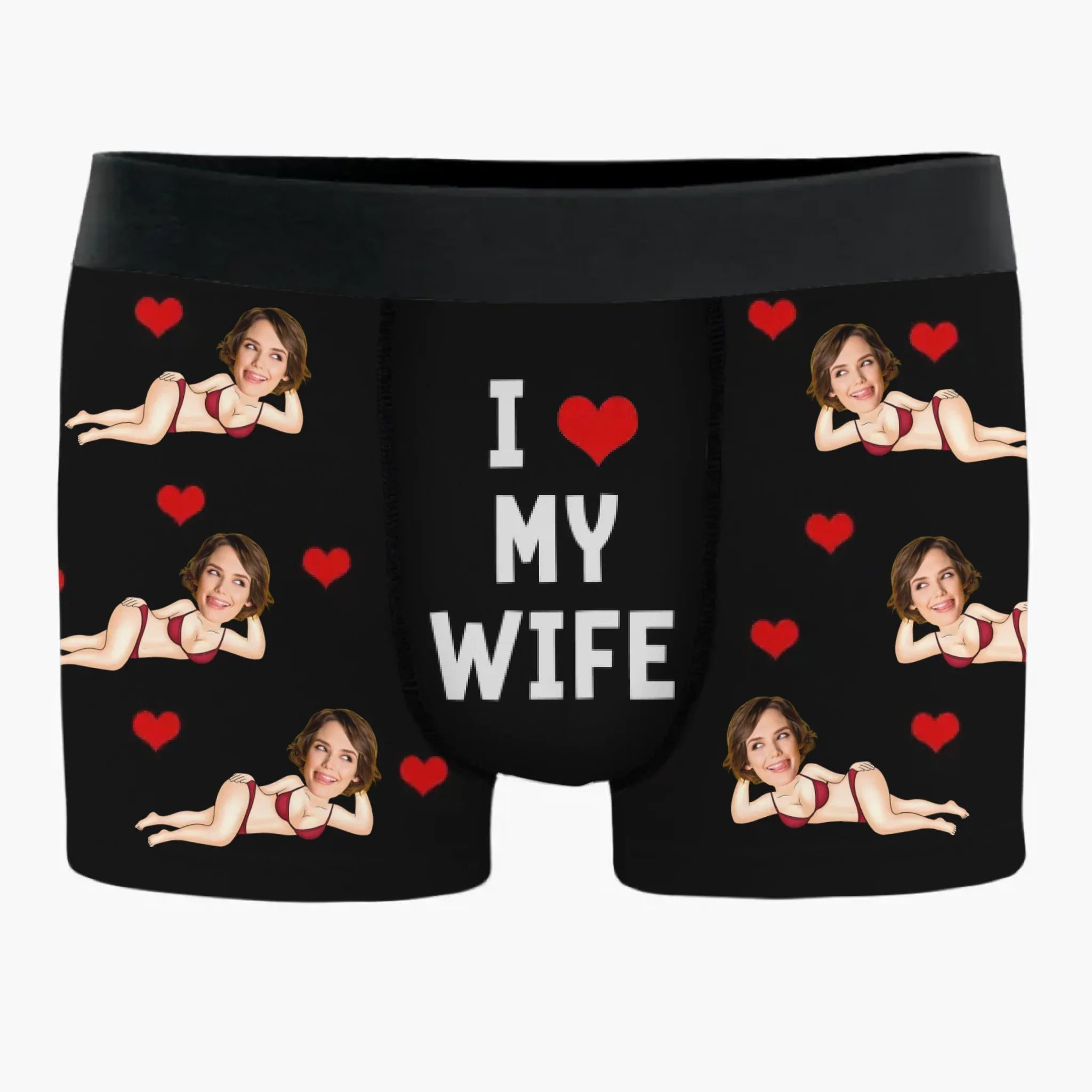Custom Photo Boxer Briefs, Men's Boxers - Personalized Anniversary Wedding Gifts For Husband And Wife, Him And Her - Built Together Still Standing Strong