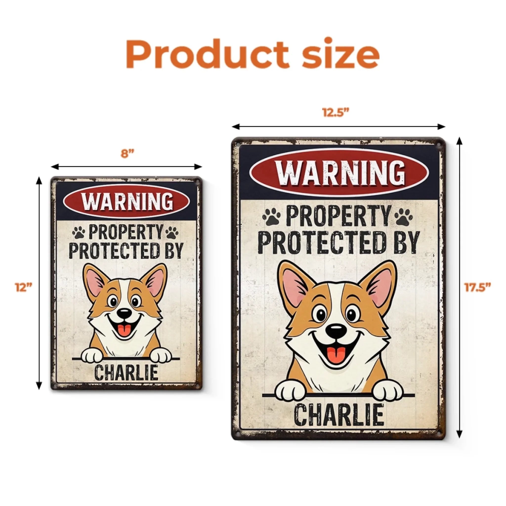 Custom Home Decor Metal Sign - Personalized Birthday Gifts For Dog Lovers, Dog Dad And Mom - Property Of Paws