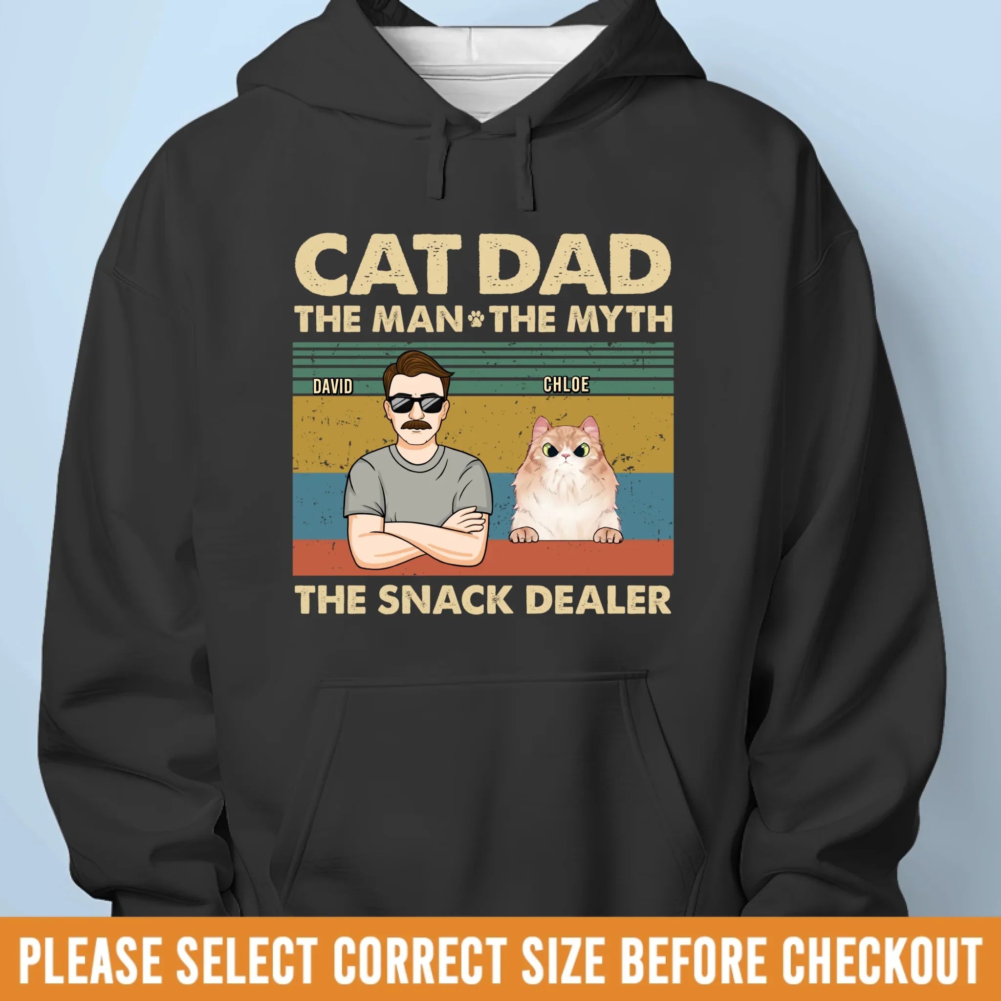 Custom Unisex T-shirt, Premium T-shirt, Hoodie - Personalized Birthday Gifts For Cat Lovers, Cat Mom And Dad - The Snack Dealer