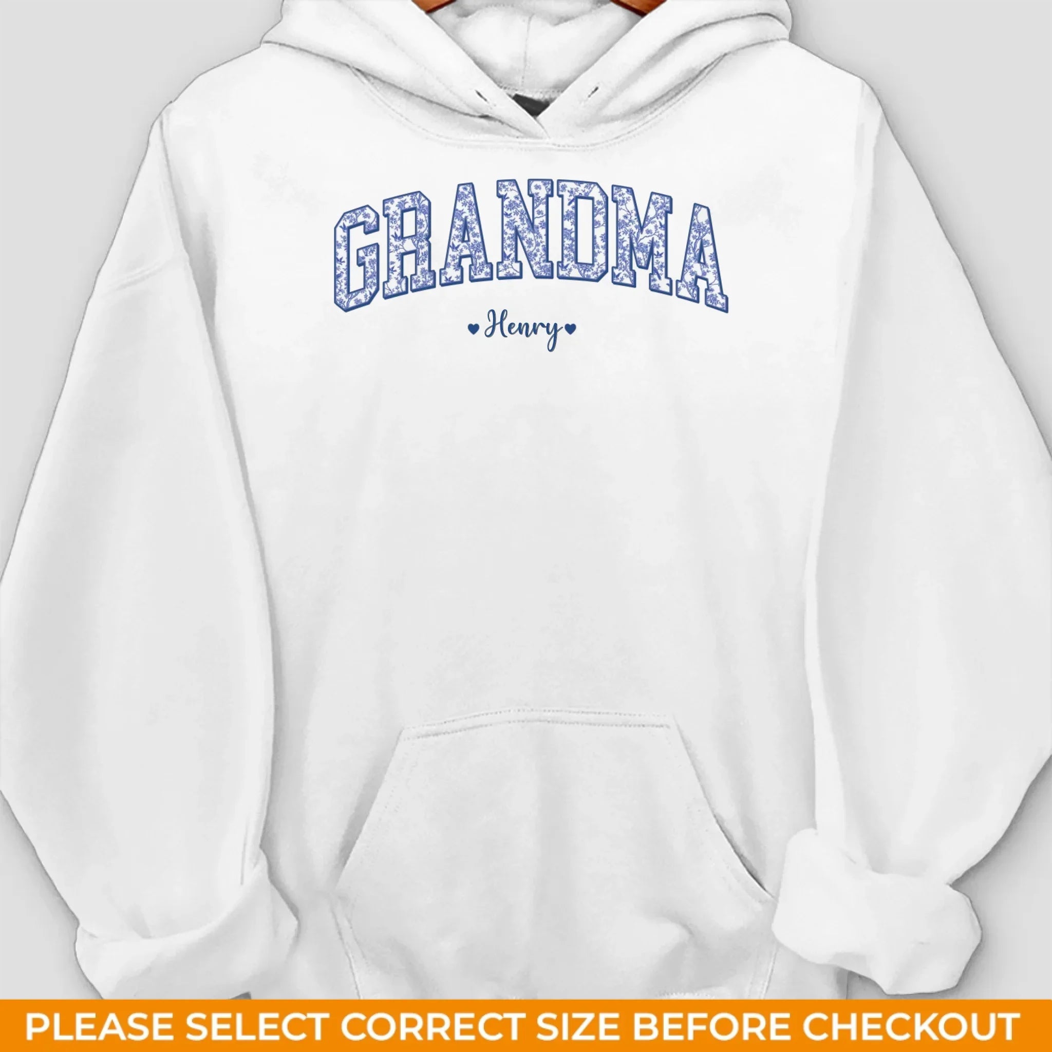 Custom Unisex Sweatshirt, Hoodie With Design On Sleeve - Personalized Birthday Gifts For Mom, Grandma - Rooted In Love
