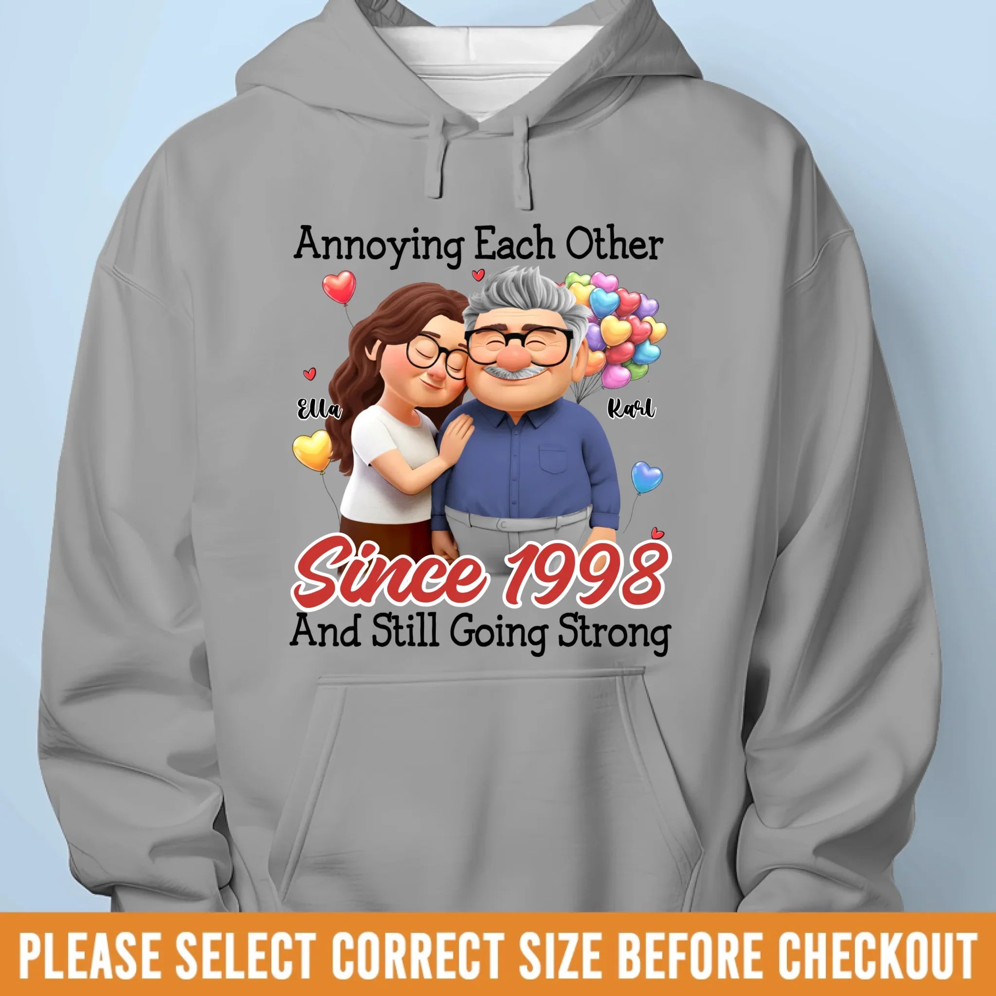 Custom Unisex T-shirt, Premium T-shirt, Hoodie - Personalized Anniversary Wedding Gifts For Husband And Wife, Him And Her - Our Love Feels Steady Warm