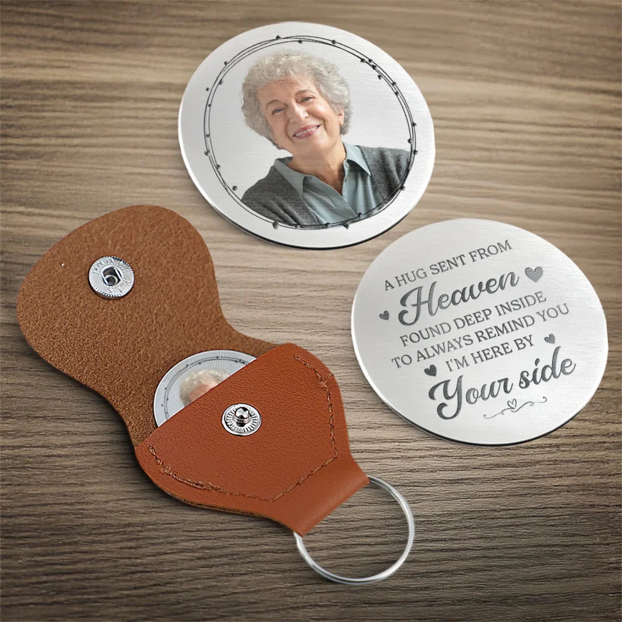 Custom Photo In Memory’s Pocket, You’re Always Close - Memorial Personalized Custom Pocket Hug - New Arrival, Sympathy Gift For Family Members