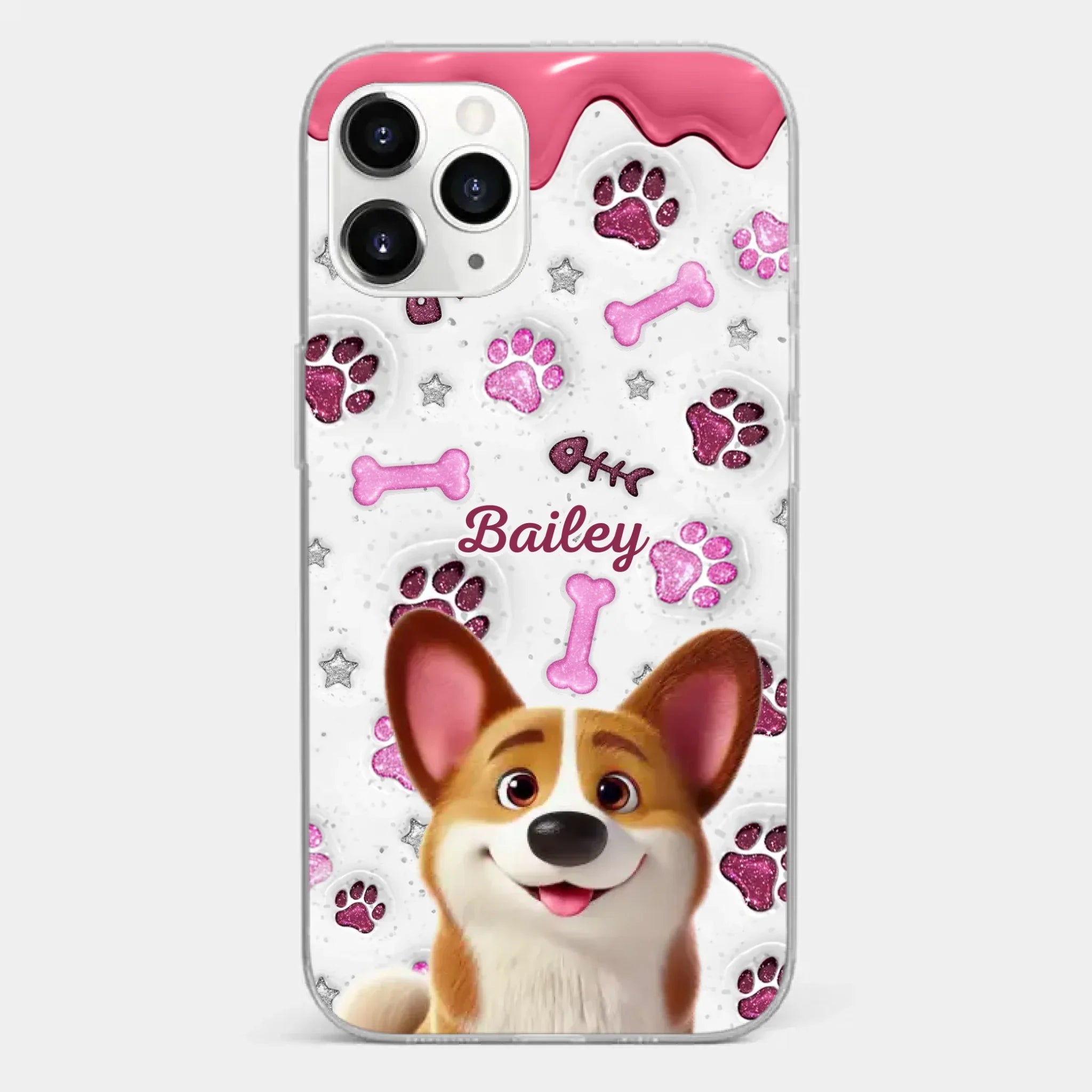 Custom Clear Phone Case - Personalized Christmas Birthday Gifts For Dog Cat Lovers, Dog Dad And Mom, Cat Owners - Pets Turn Houses Into Homes