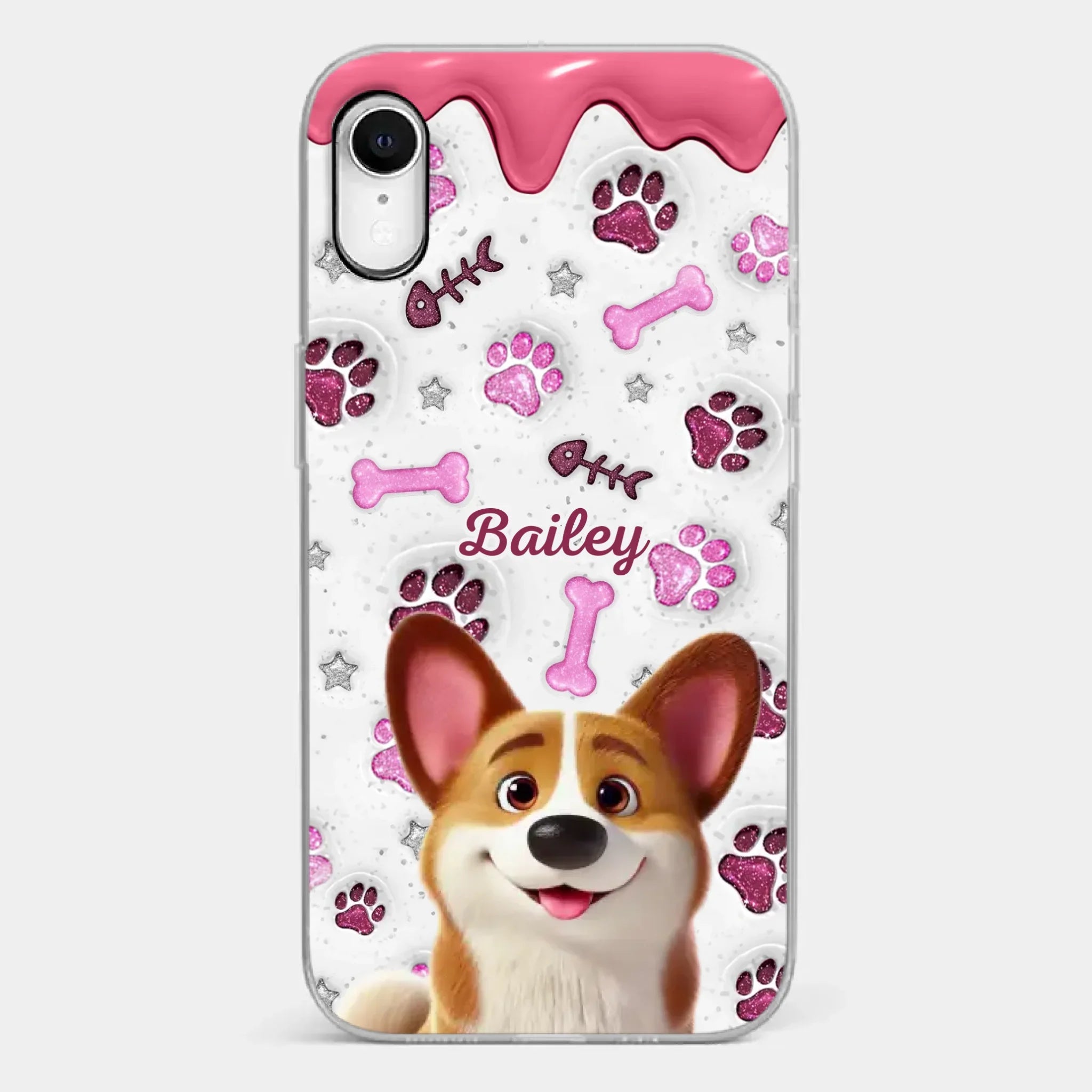 Custom Clear Phone Case - Personalized Christmas Birthday Gifts For Dog Cat Lovers, Dog Dad And Mom, Cat Owners - Pets Turn Houses Into Homes
