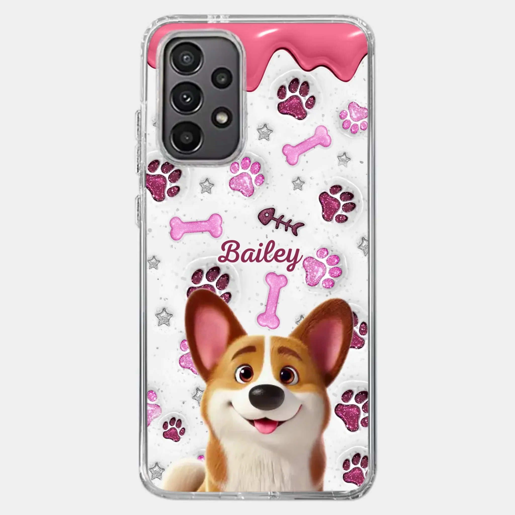 Custom Clear Phone Case - Personalized Christmas Birthday Gifts For Dog Cat Lovers, Dog Dad And Mom, Cat Owners - Pets Turn Houses Into Homes