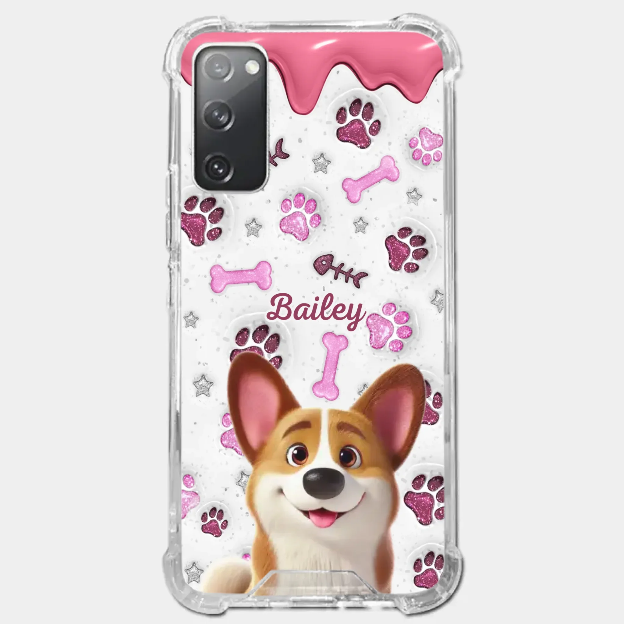 Custom Clear Phone Case - Personalized Christmas Birthday Gifts For Dog Cat Lovers, Dog Dad And Mom, Cat Owners - Pets Turn Houses Into Homes