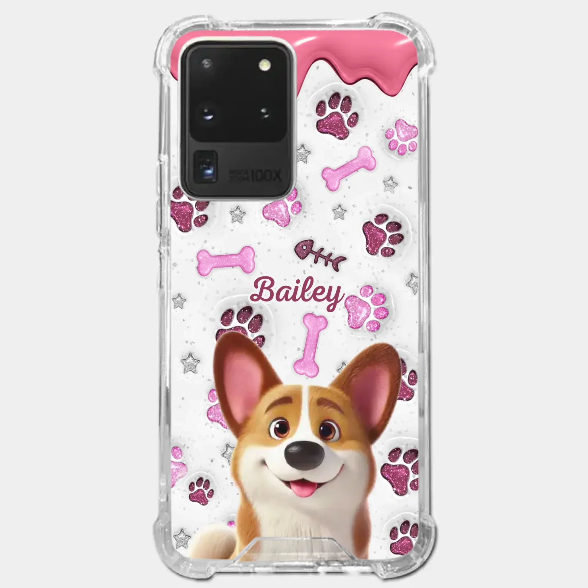 Custom Clear Phone Case - Personalized Christmas Birthday Gifts For Dog Cat Lovers, Dog Dad And Mom, Cat Owners - Pets Turn Houses Into Homes