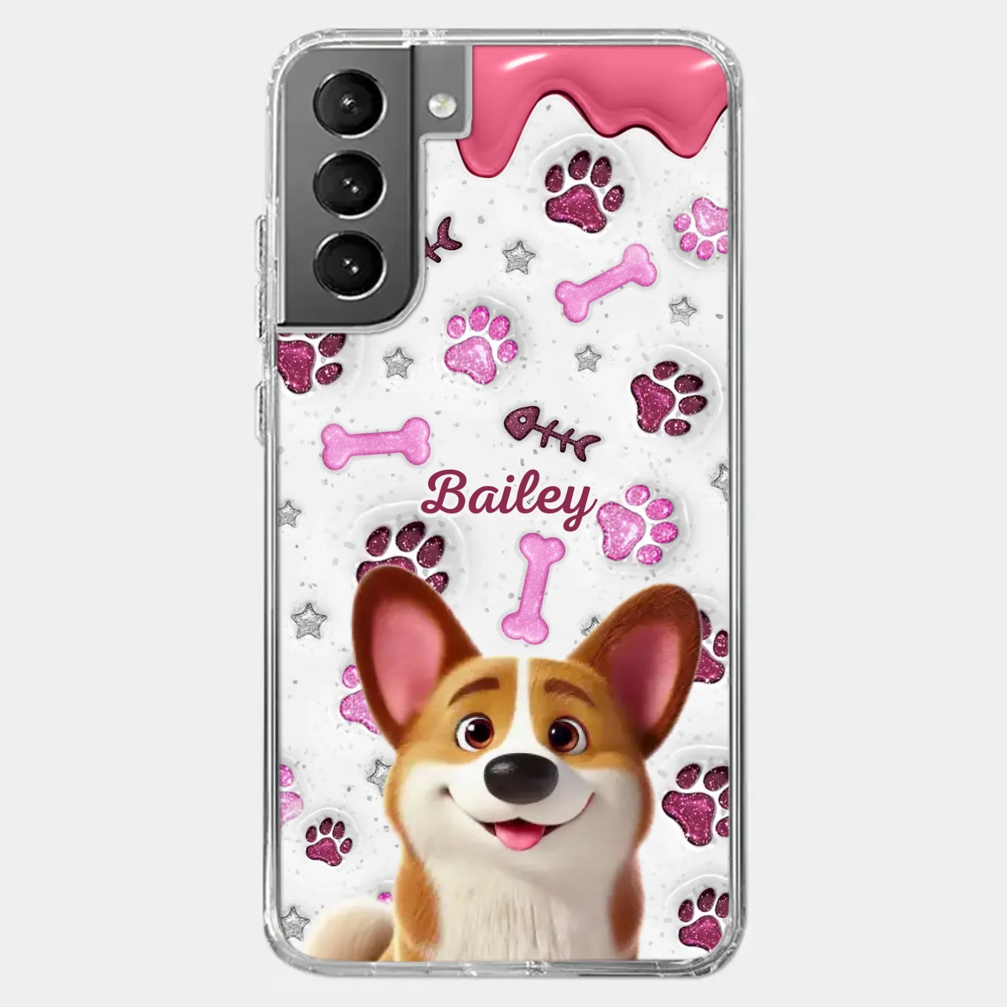 Custom Clear Phone Case - Personalized Christmas Birthday Gifts For Dog Cat Lovers, Dog Dad And Mom, Cat Owners - Pets Turn Houses Into Homes
