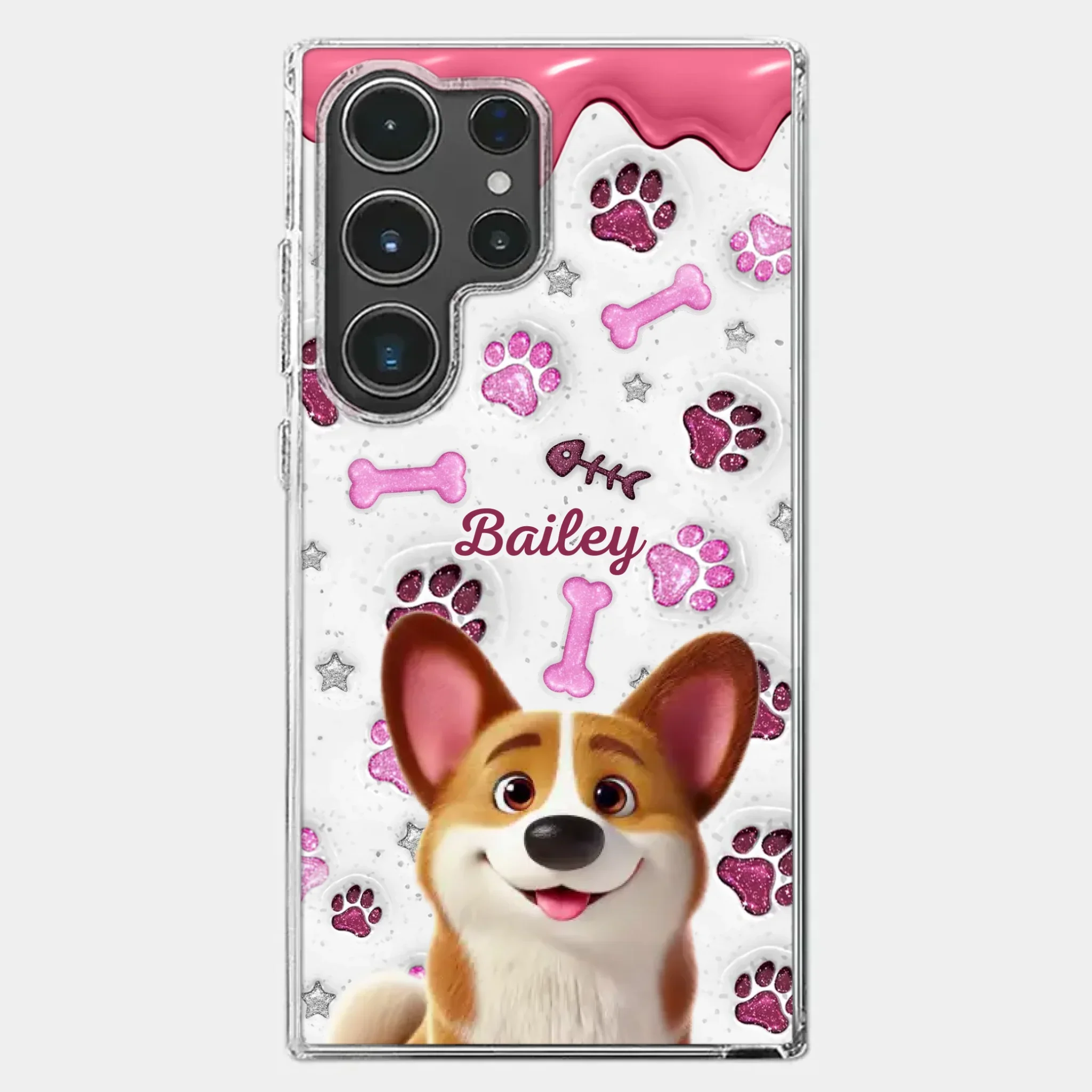 Custom Clear Phone Case - Personalized Christmas Birthday Gifts For Dog Cat Lovers, Dog Dad And Mom, Cat Owners - Pets Turn Houses Into Homes