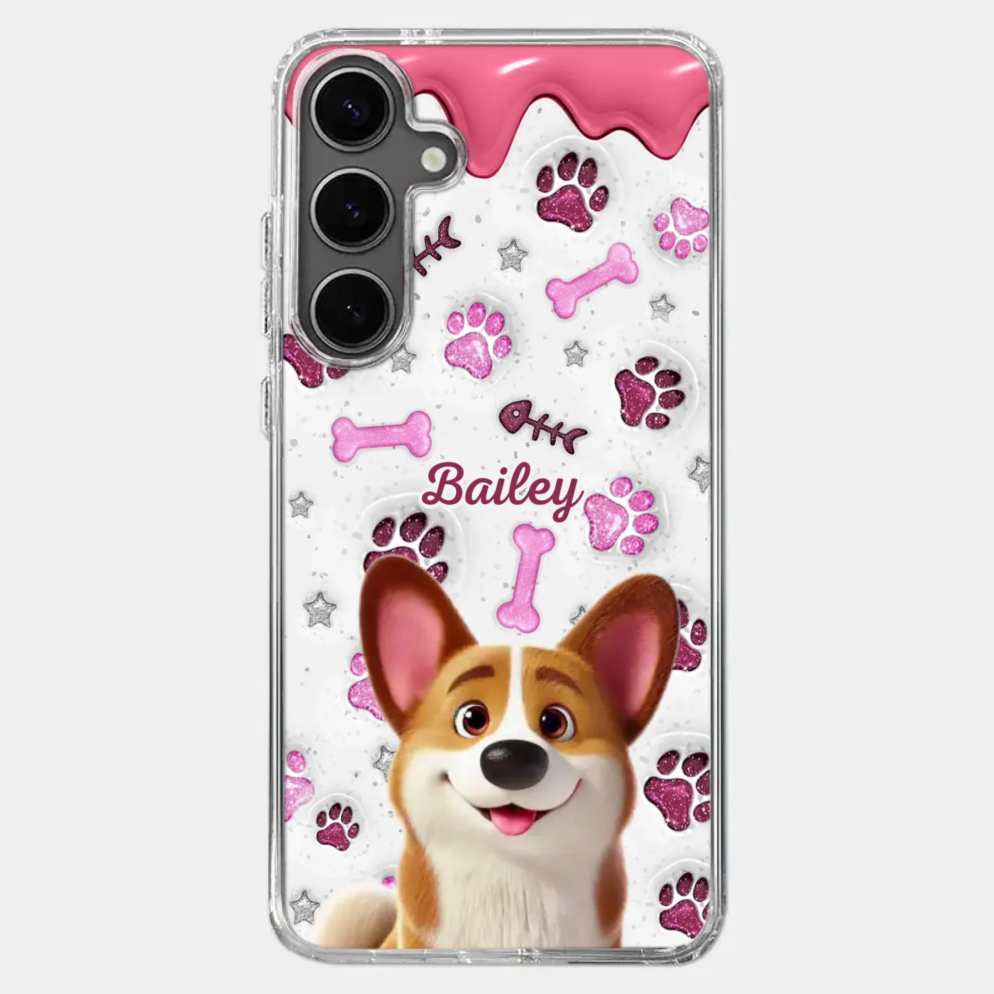 Custom Clear Phone Case - Personalized Christmas Birthday Gifts For Dog Cat Lovers, Dog Dad And Mom, Cat Owners - Pets Turn Houses Into Homes