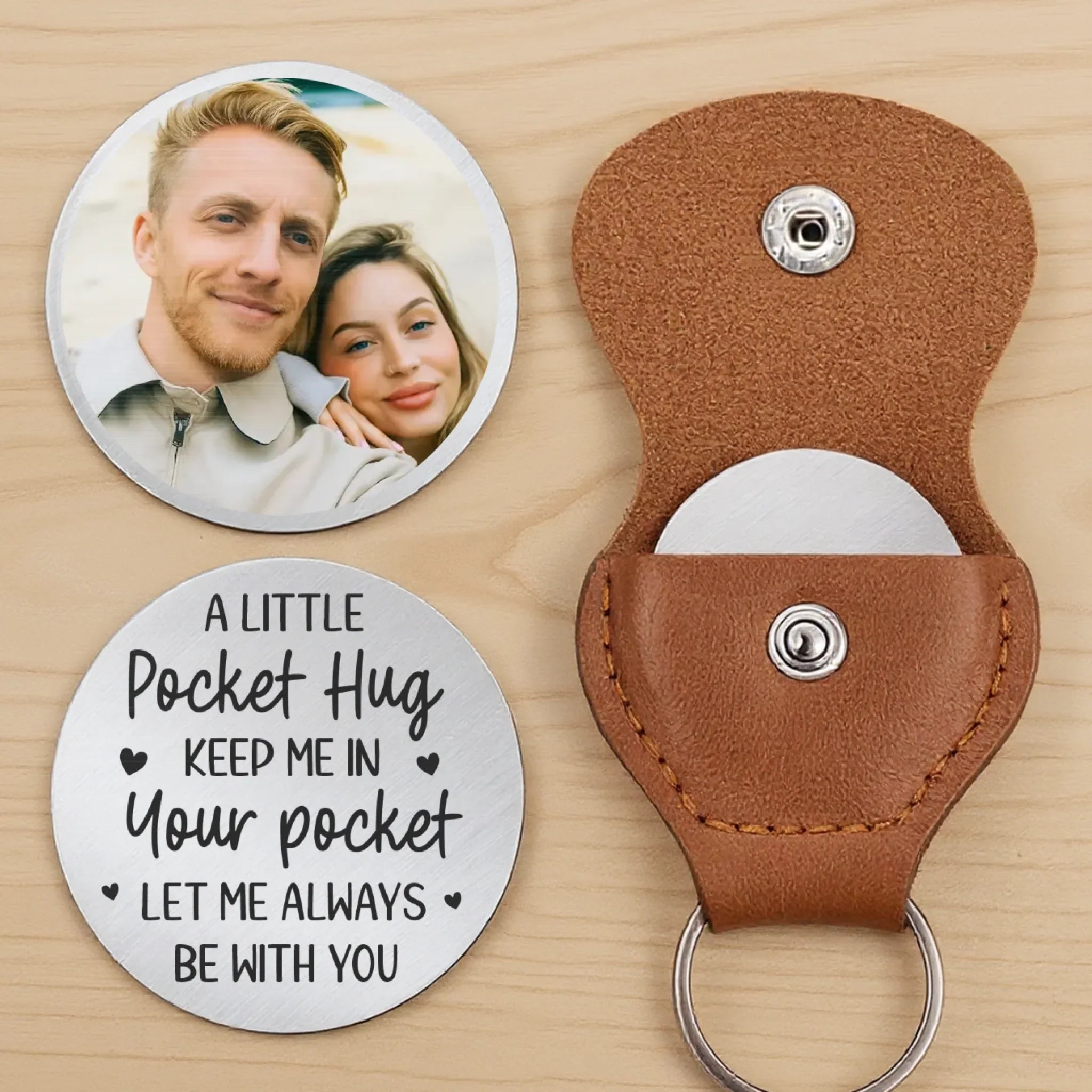 Custom Photo You Are My Forever, So Let Me Always Be With You - Couple Personalized Custom Pocket Hug - Gift For Husband Wife, Anniversary
