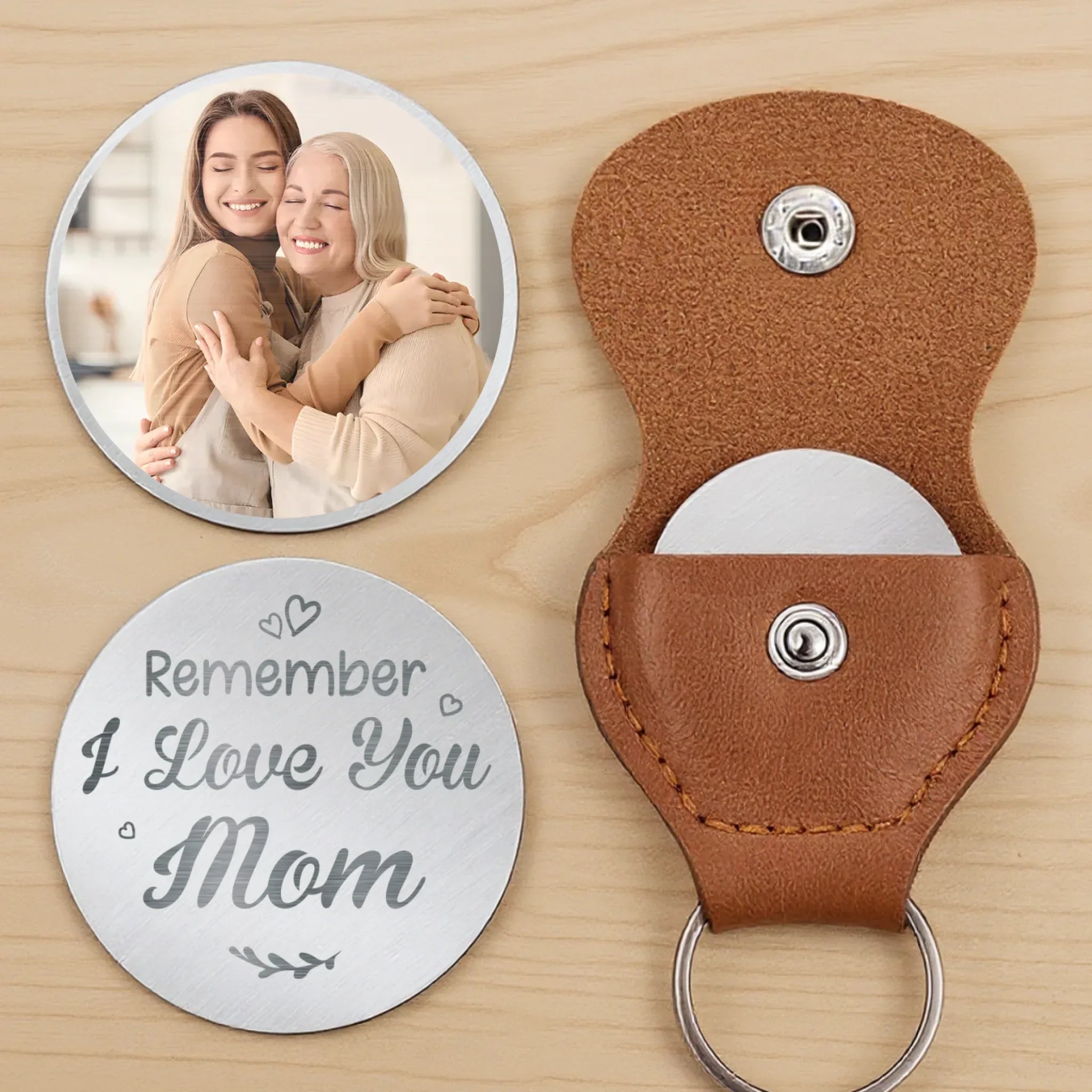 Custom Photo Always Know You Are Loved - Family Personalized Custom Pocket Hug - Mother's Day, Gift For Mom, Grandma