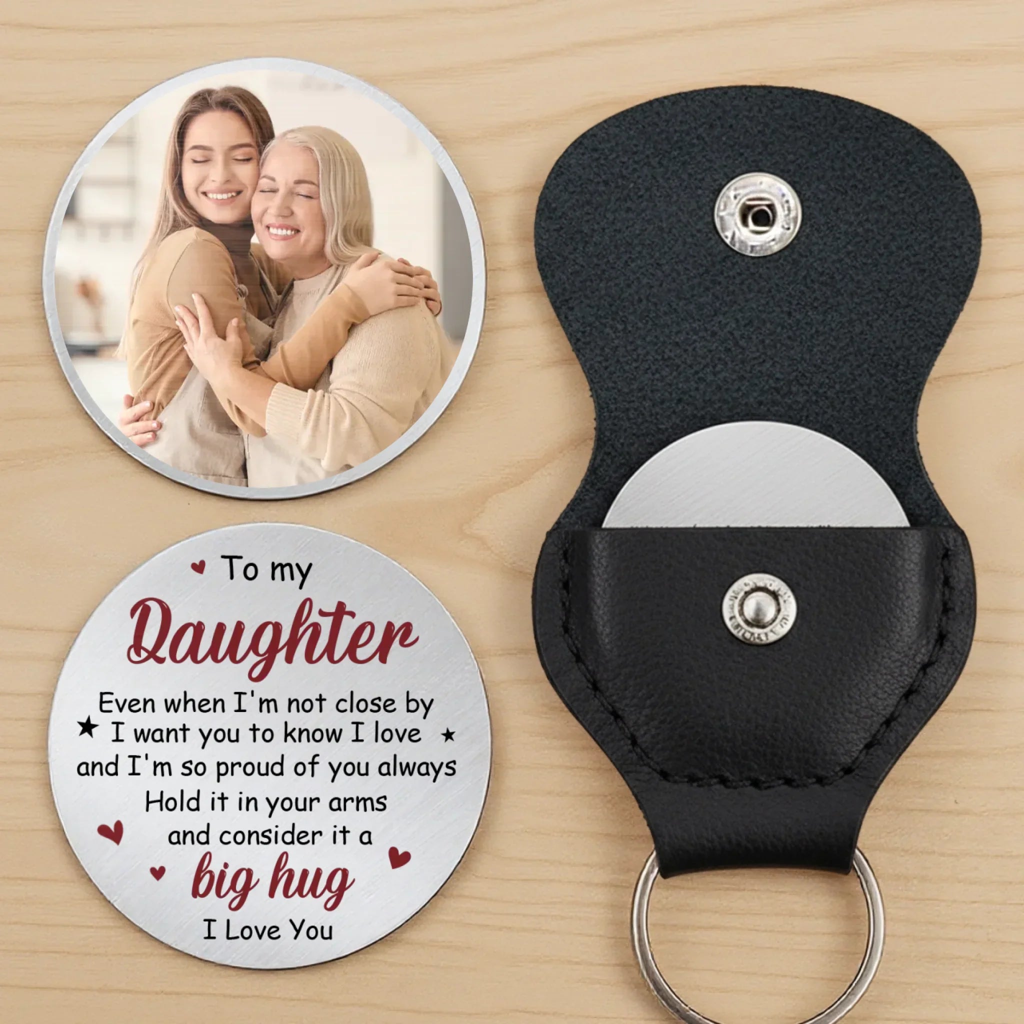 Custom Photo Pocket Hug - Personalized Birthday Gifts For Son, Daughter, Grandson, Granddaughter - I Love You And I’m So Proud Of You